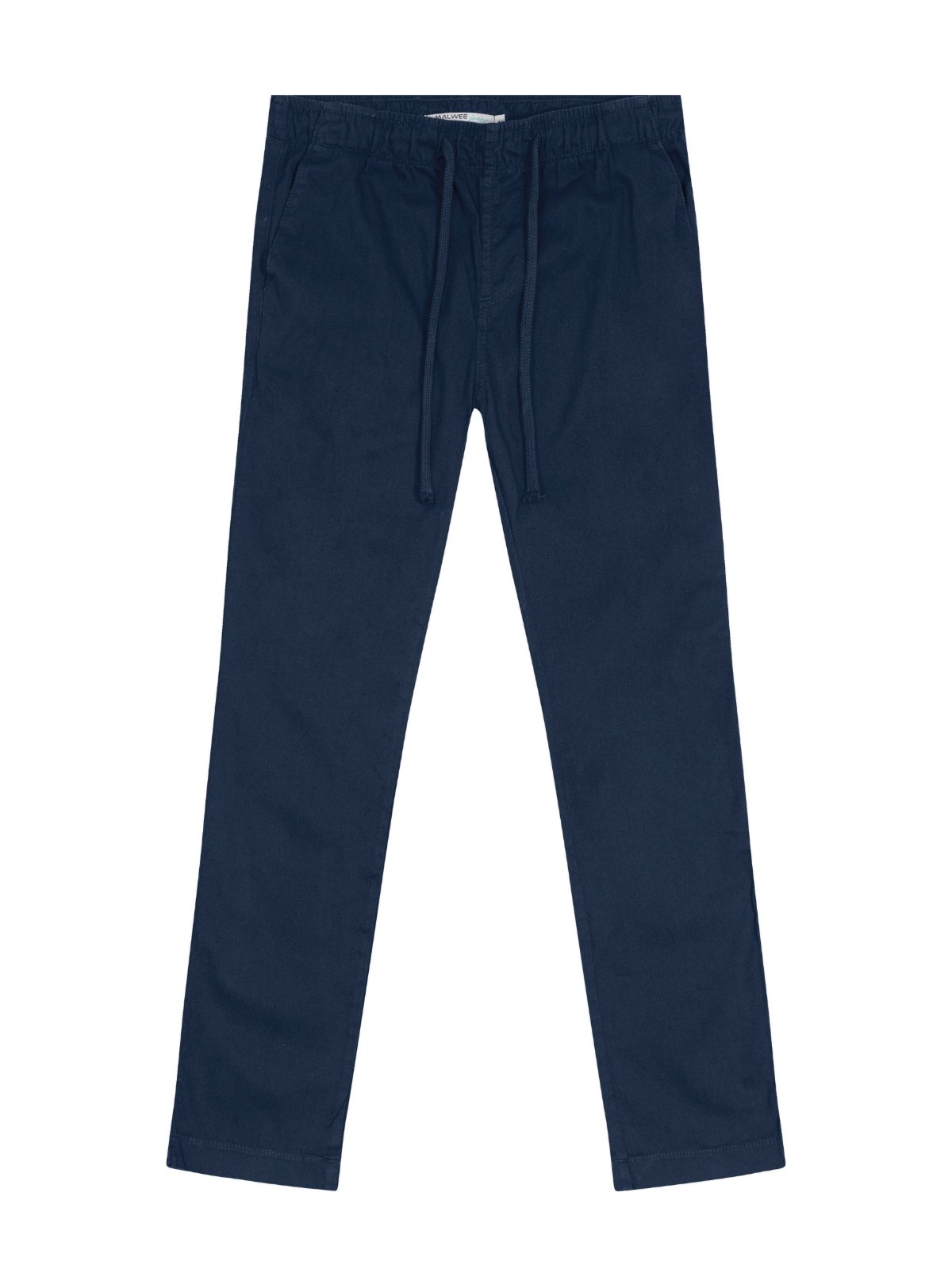 Calça Chino Masculina Cadarço Frontal Em Sarja Com Elastano
