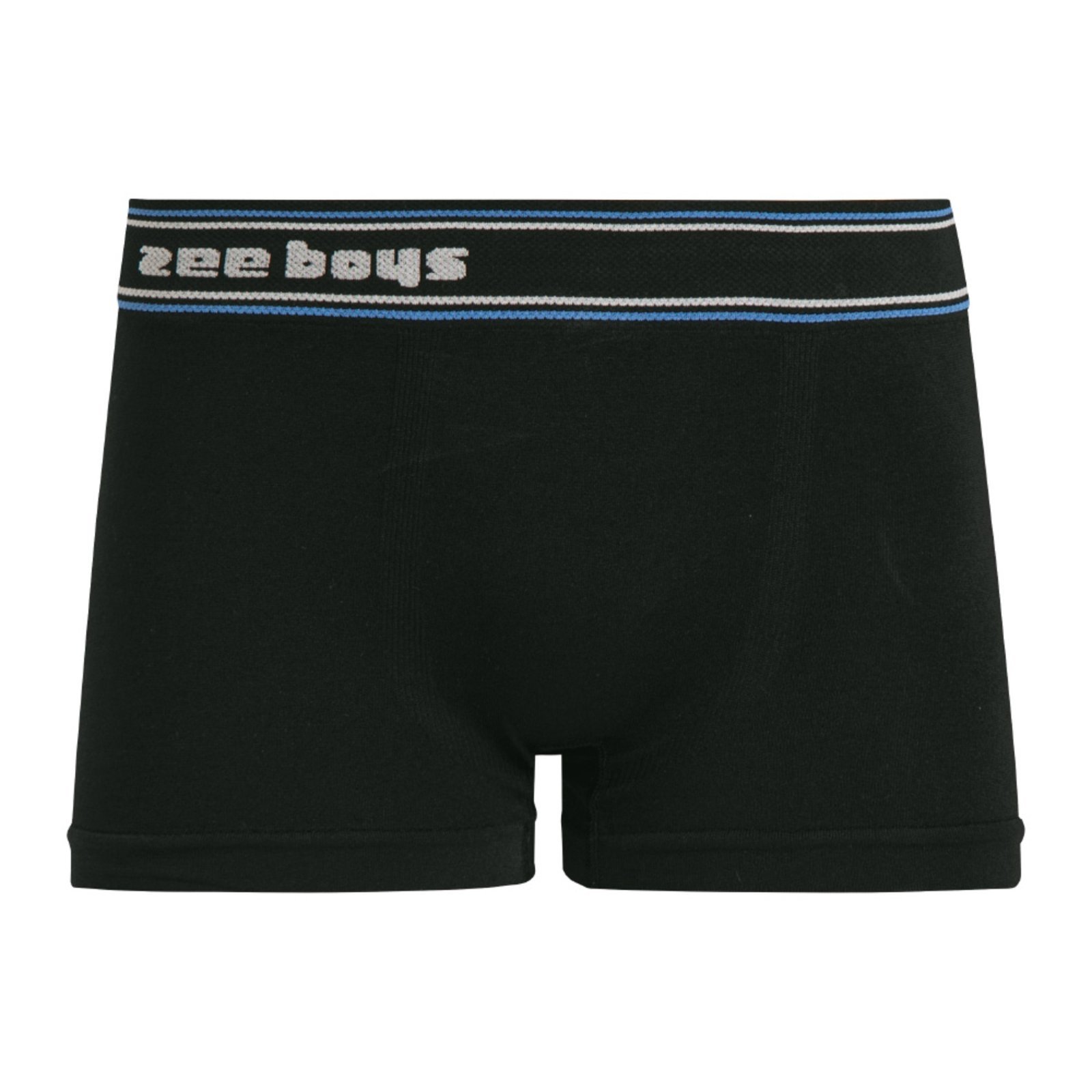 Cueca Boxer com Detalhe de Listras no Cós sem Costura Preta