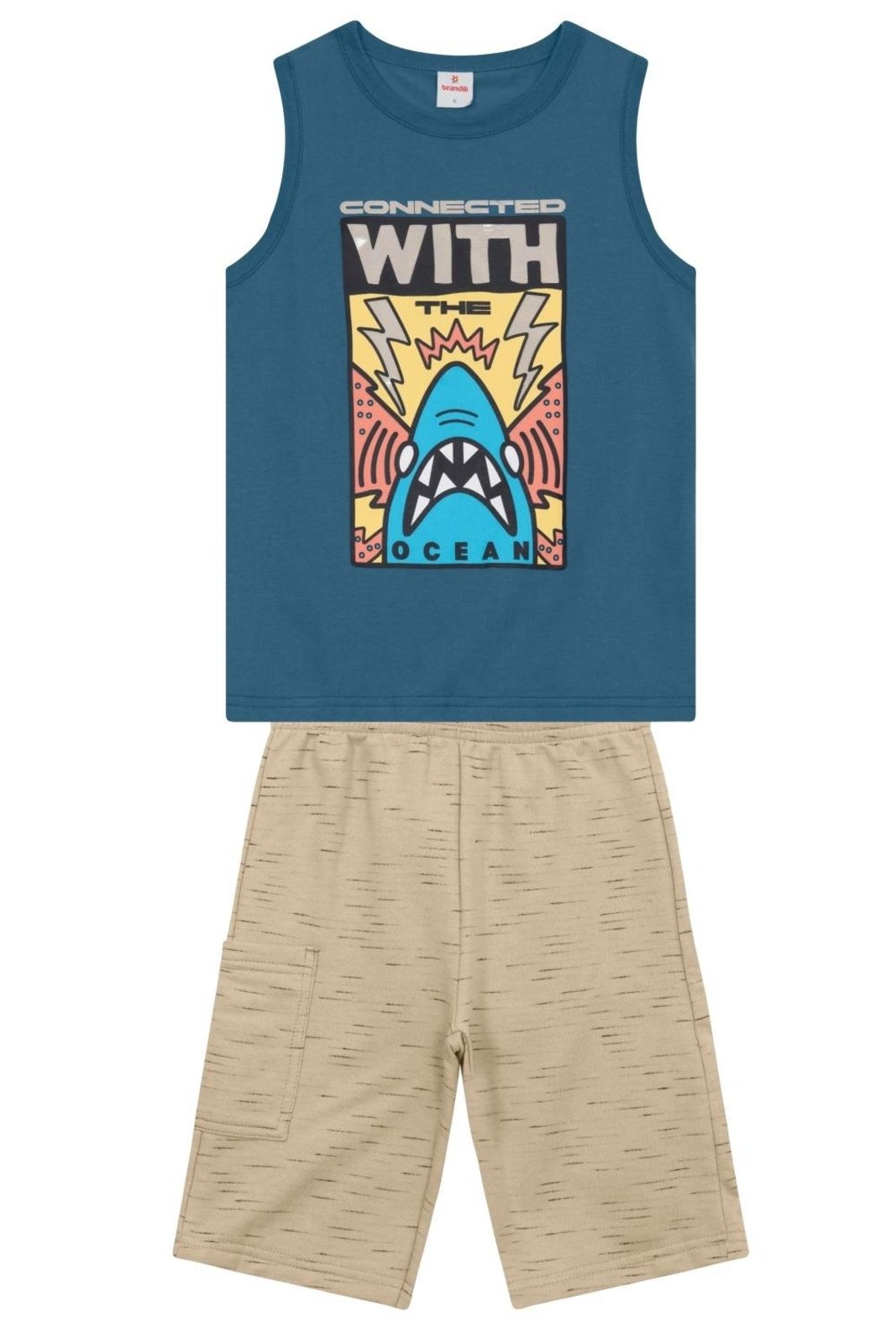 Infantil - Conjunto menino em meia malha Brandili