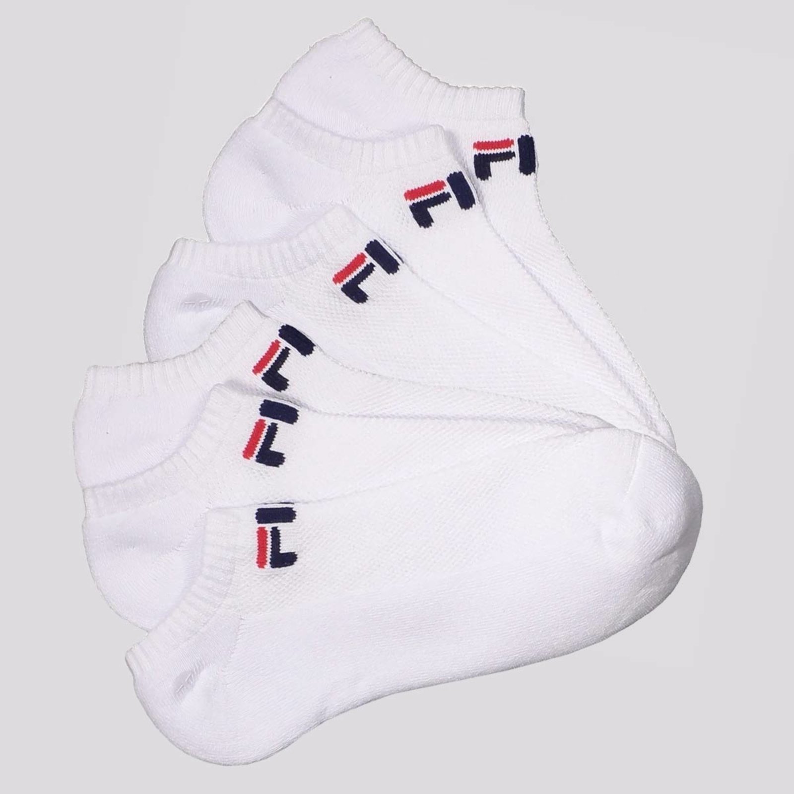 Vista 2 Kit Meia Fila Light 6 Pares Cano Curto branco Fila branco