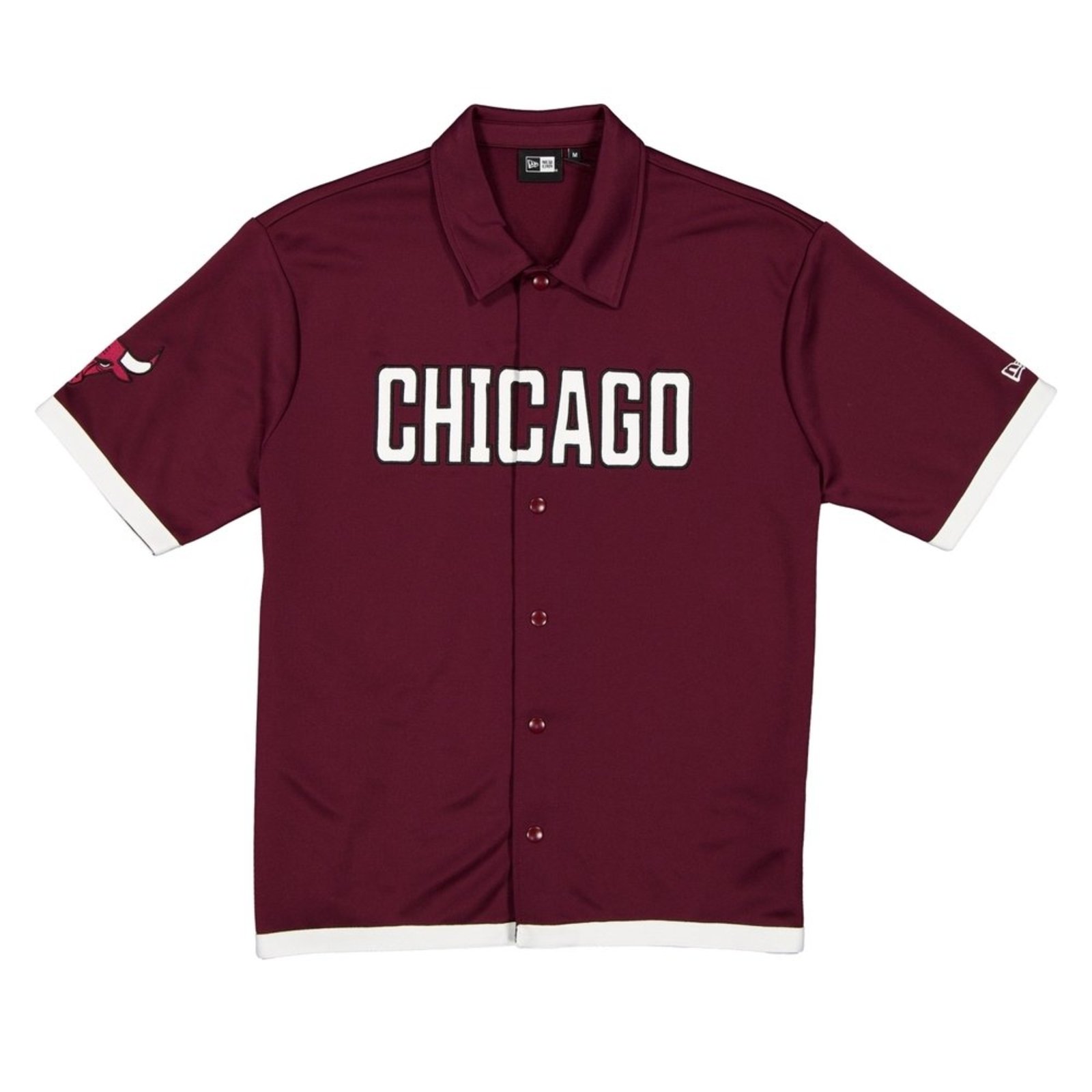 Vista 2 Camiseta New Era Manga Curta Chicago Bulls NBA vinho new era vinho