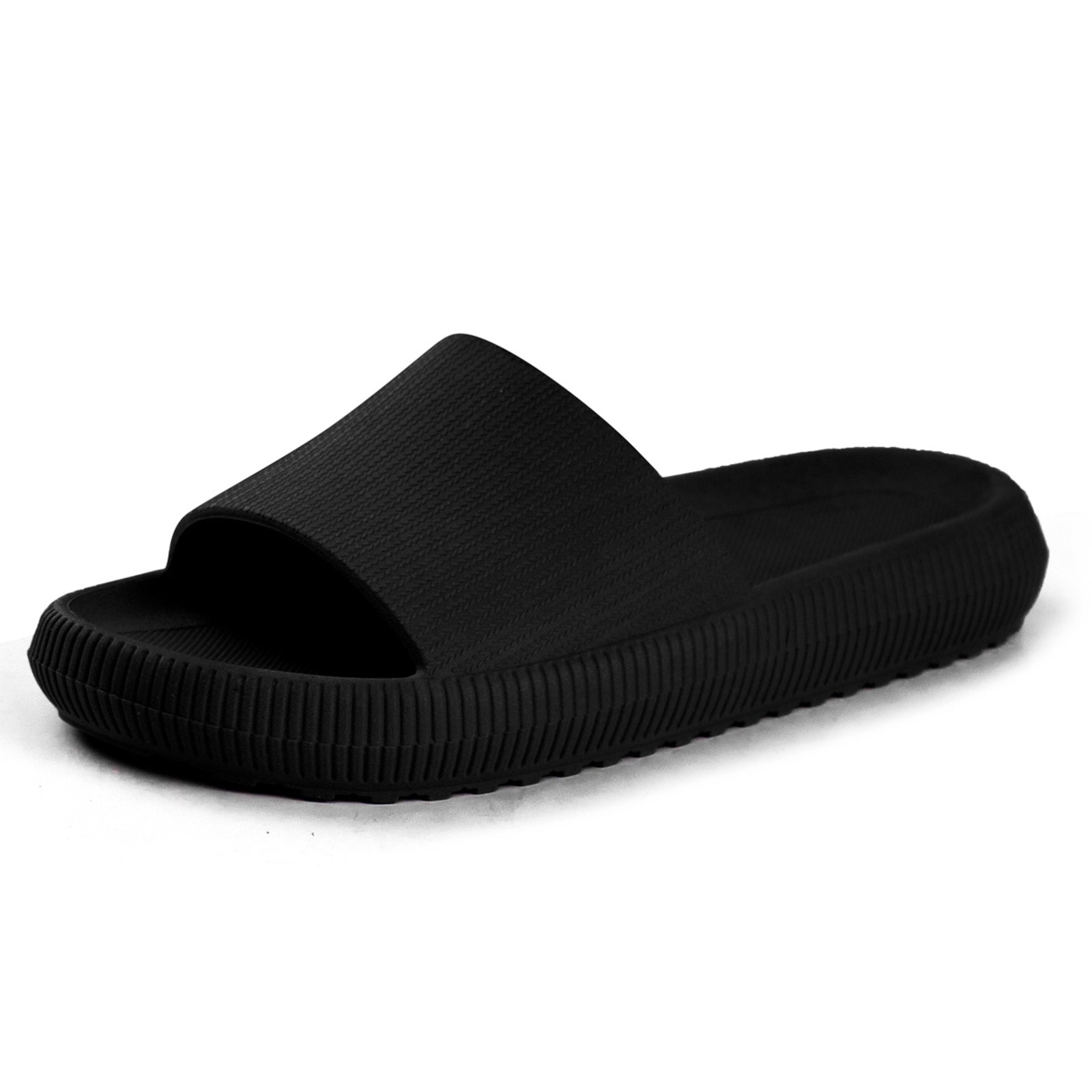 Vista 3 Chinelo Nuvem Feminino Macio Anatômico Ortopédico BREDENI preto BREDENI preto