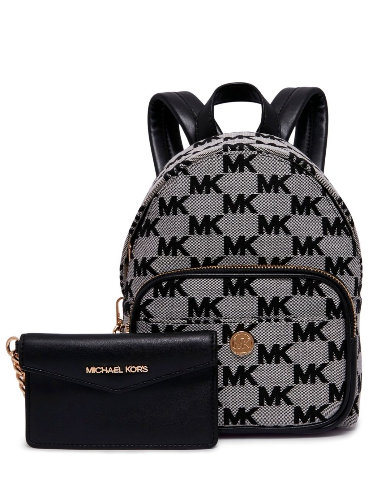Vista 3 Mochila Maisie 2In1 Logo Pequena 35S4g5mb0j001 Michael Kors preto Michael Kors preto