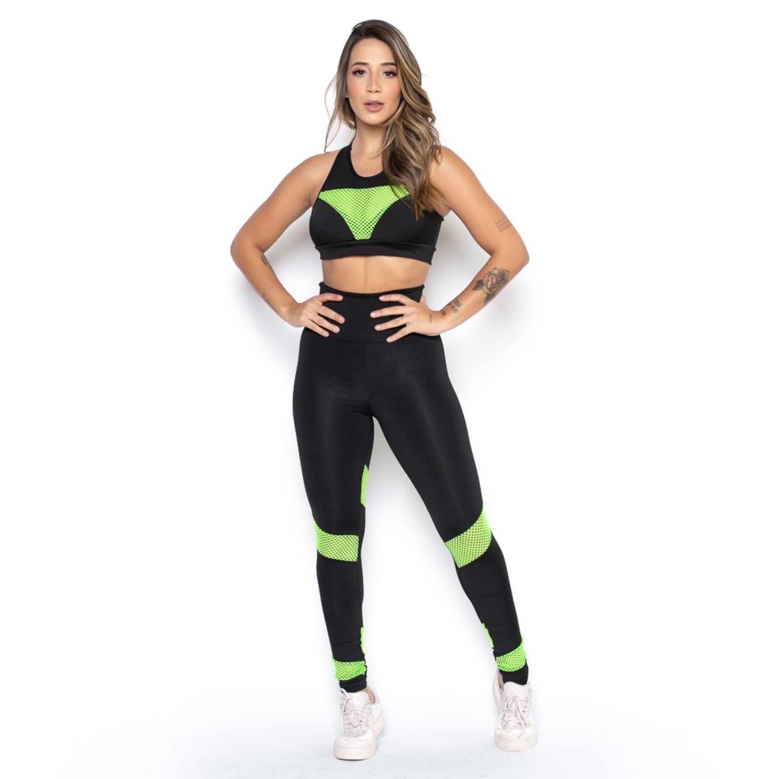 Conjunto Fitness Fristyle Academia Feminino Multicolorido