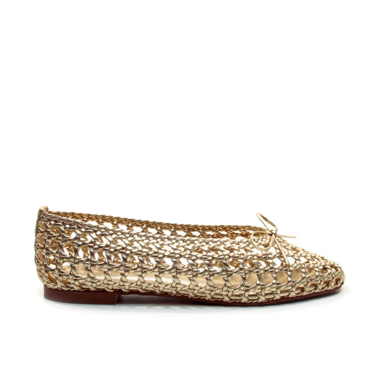 Vista 2 Sapatilha Couro Ouro Light Cecconello 2767002-4 dourado dourado