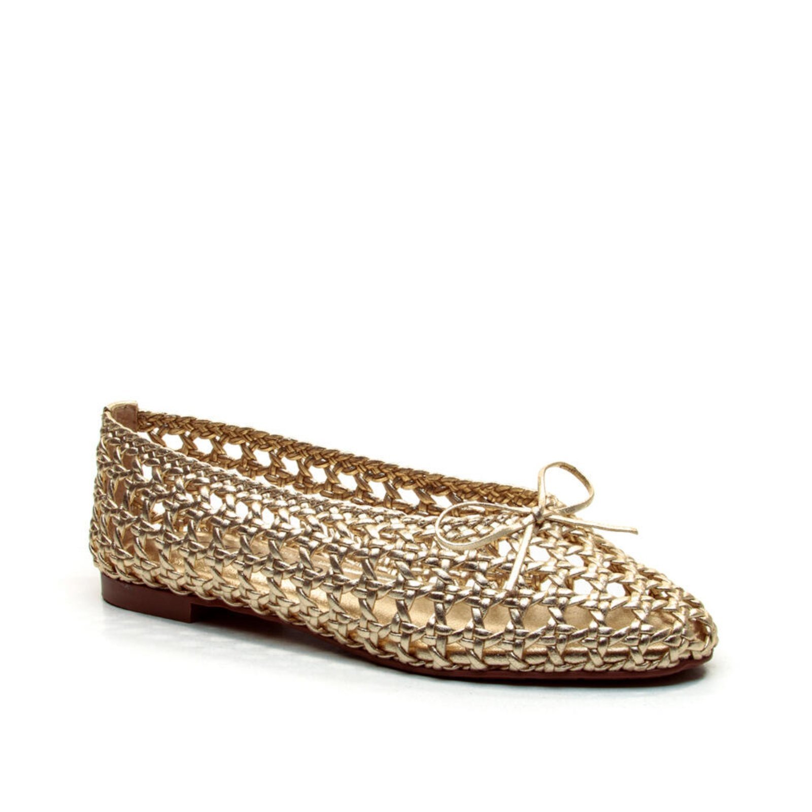 Vista 3 Sapatilha Couro Ouro Light Cecconello 2767002-4 dourado dourado