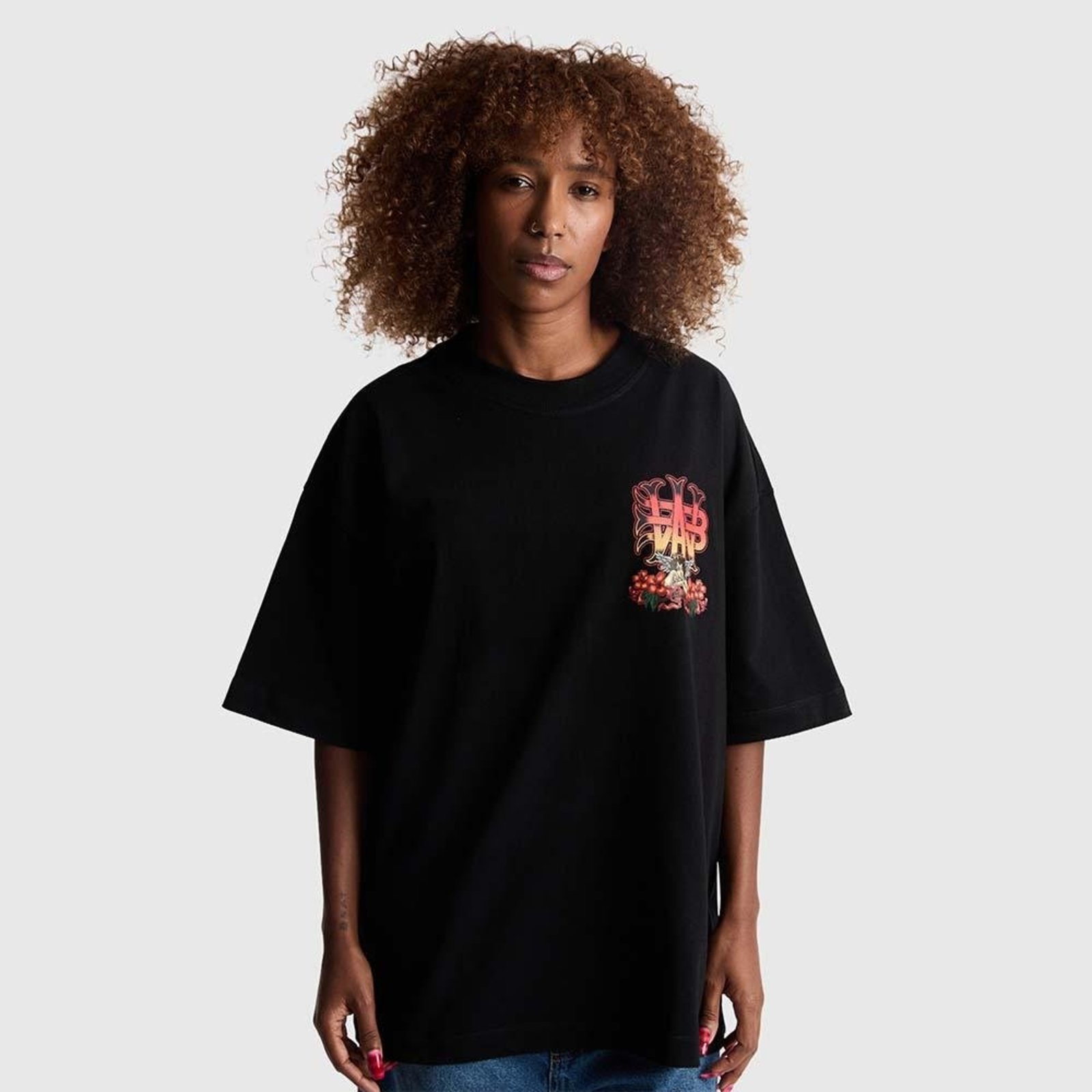 Camiseta Oversized Angelo Preto