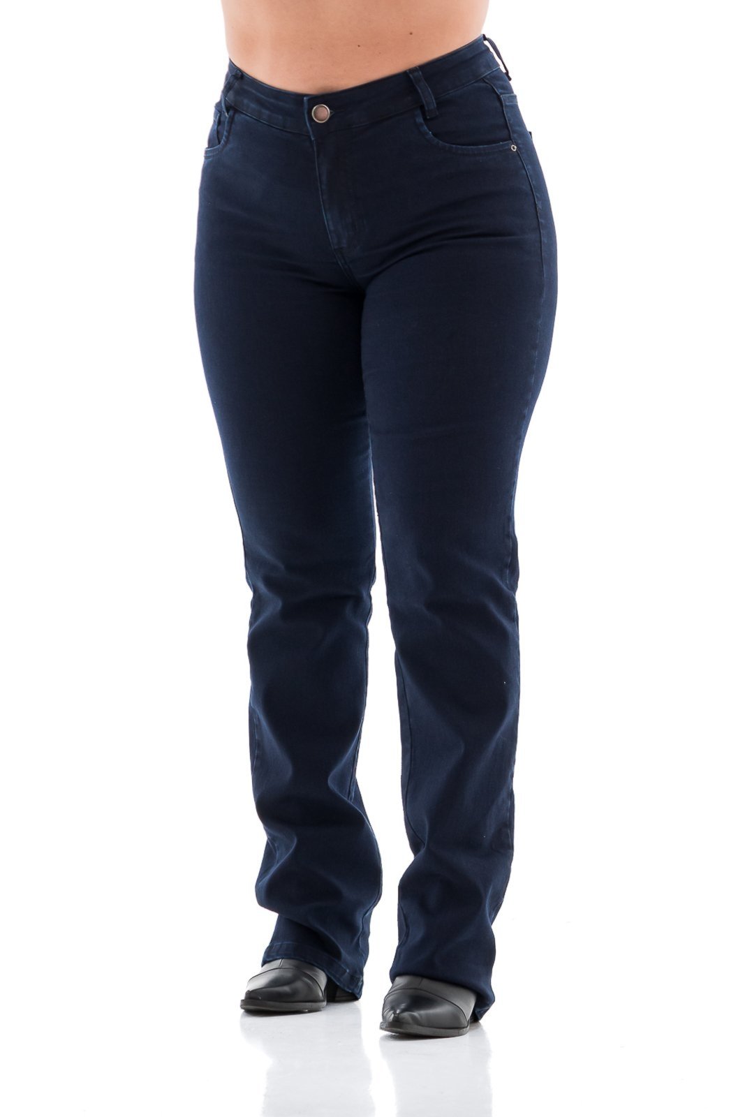 Calça Jeans Feminina Arauto Clássica Azul Escuro