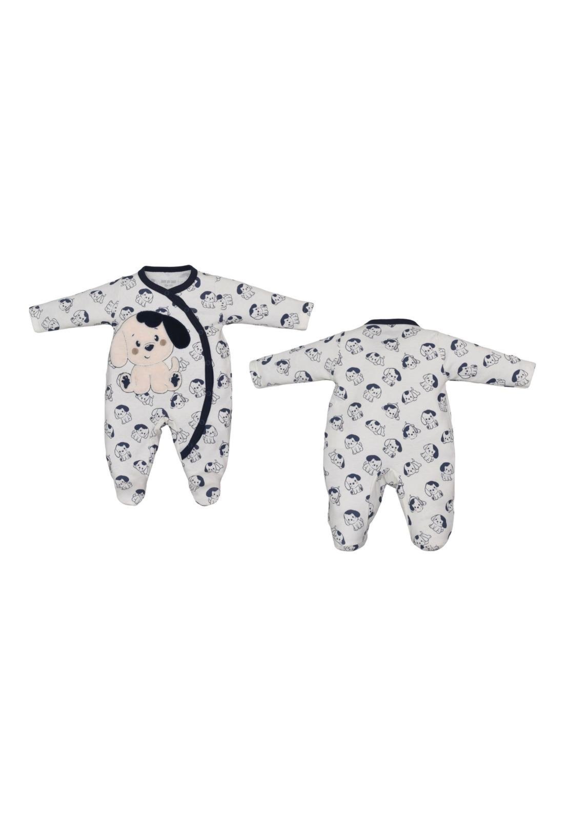 Infantil - Macacão Longo Estampado Dogs Menino Upi Uli P Unico
