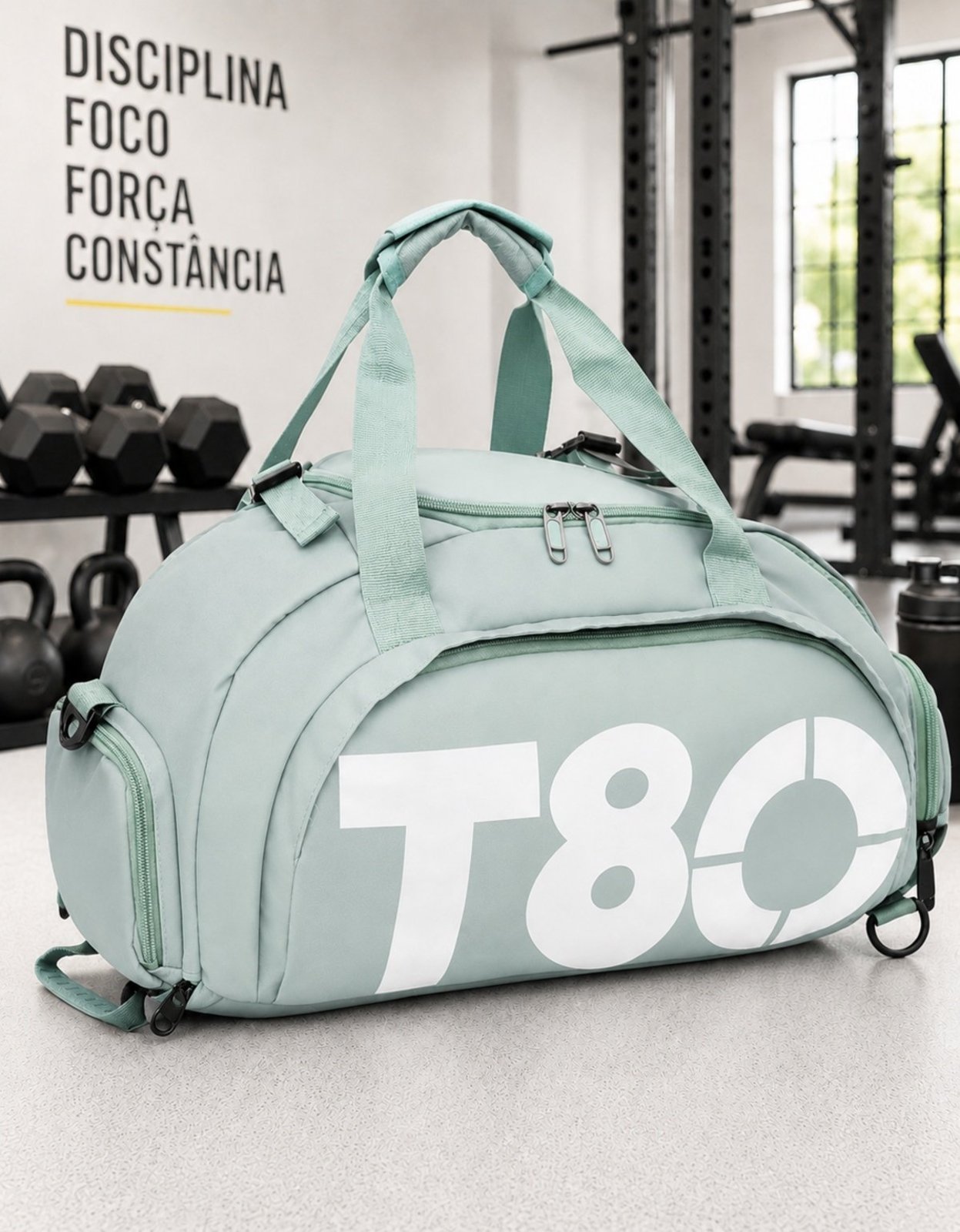 Bolsa Masculina Academia Esportiva Grande Treino Viagem Com Alça Transversal Mochila Masculina Esporte Casual