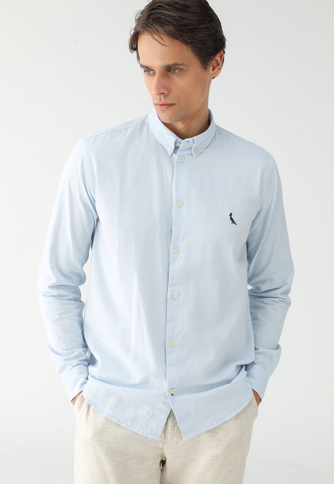 Camisa Reserva Reta Logo Azul