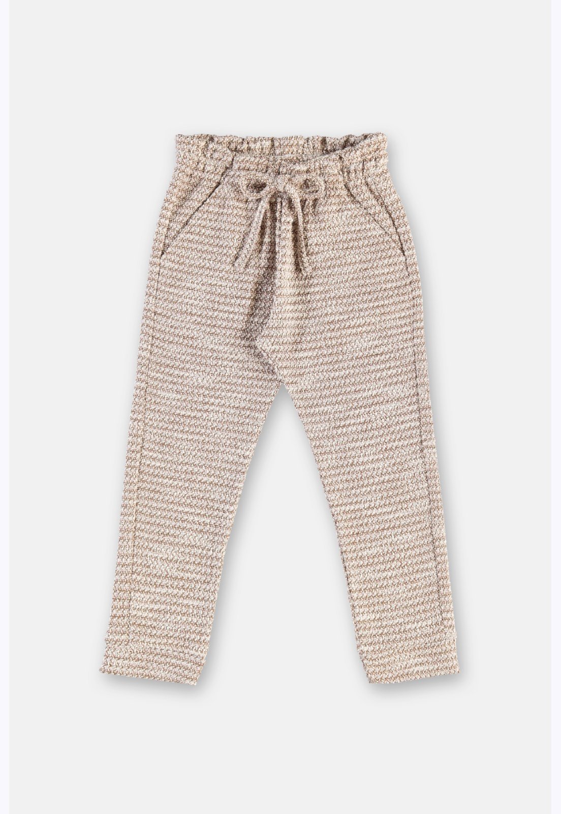 Infantil - Calça Menina Em Malha Tweed Up Baby Rosa