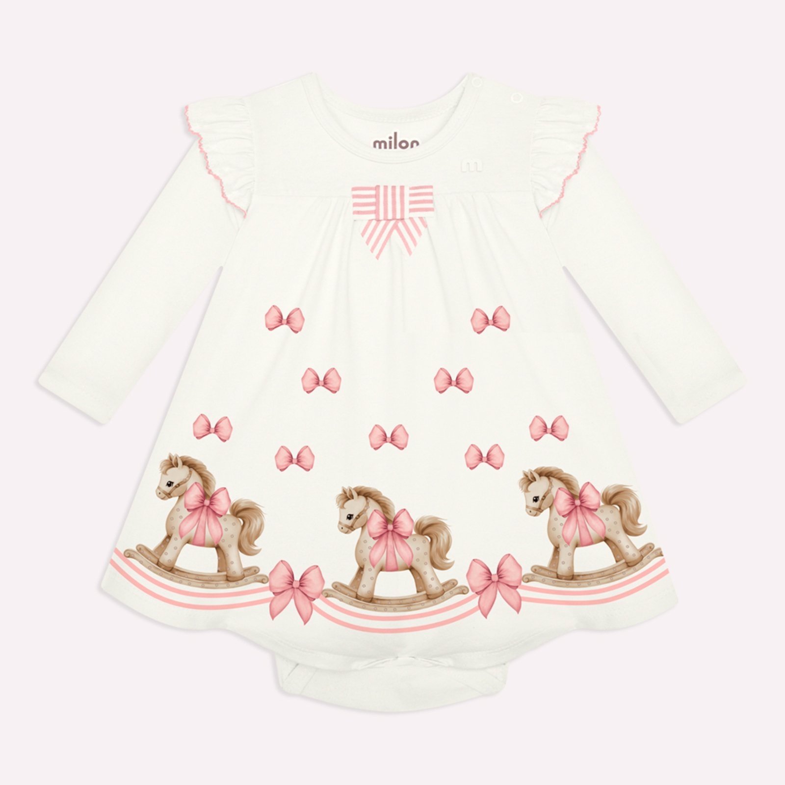 Infantil - Vestido Menina Laços Milon