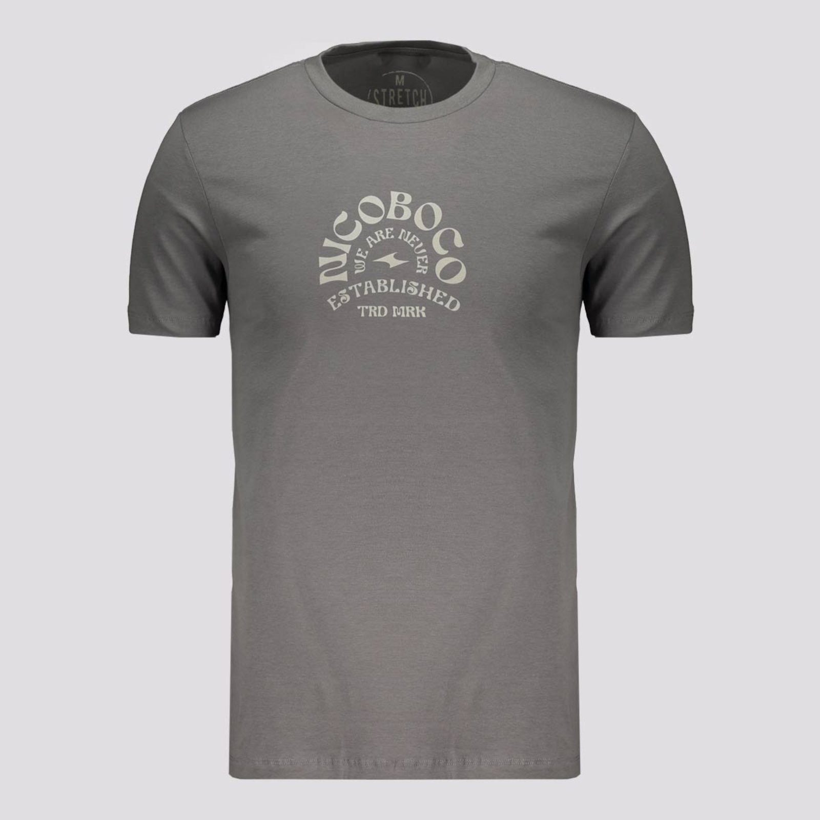 Camiseta Nicoboco Stretch Andros Cinza Escuro
