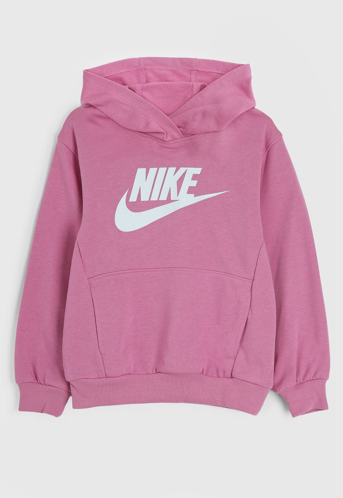 Infantil – Blusa de Moletom Nike Com Capuz Rosa