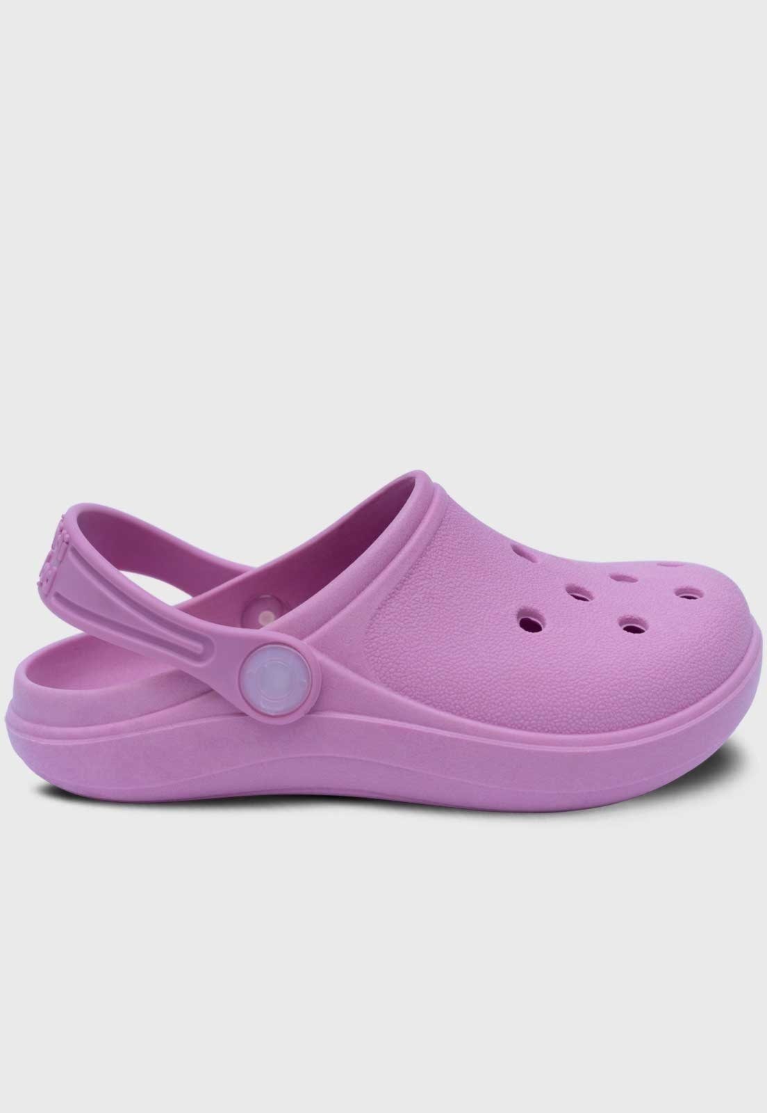 Vista 3 Infantil - Kit Bolsa e Sandalia Babuche Chinelo Pópidi Menina Lilas e Glitter lilás/prata Pópidí lilás/prata
