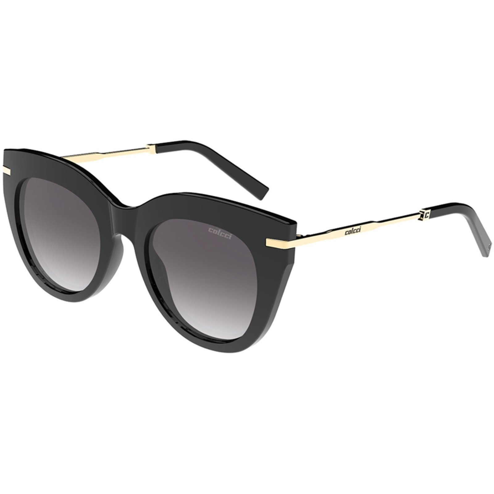 Vista 2 Óculos de Sol Colcci Karen C0219A3433 Feminino preto preto