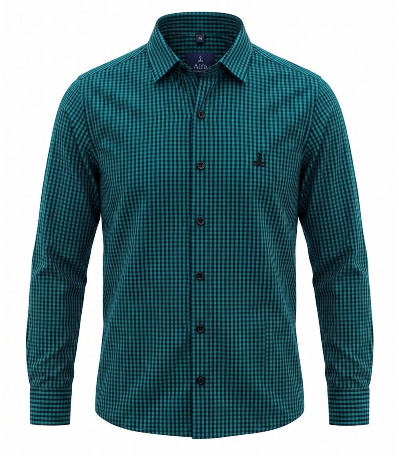 Infantil - Camisa Social Micro Xadrez Alfa Algodão Manga Longa Luxo Cor01