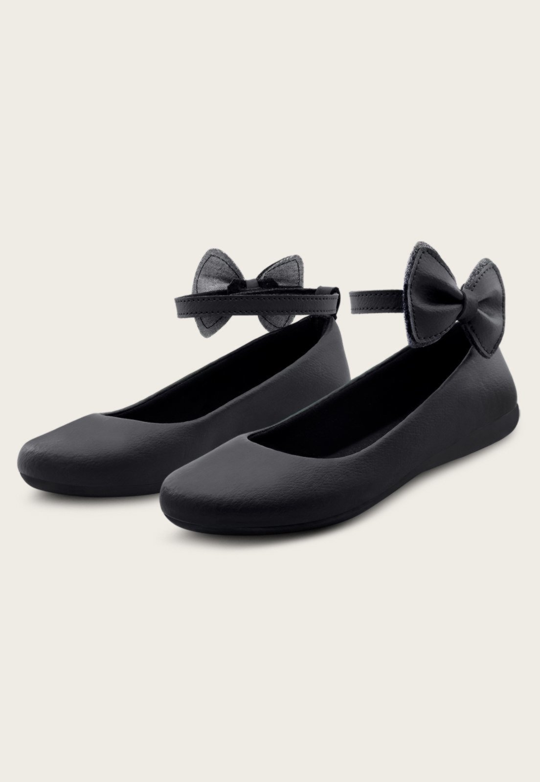 Infantil – Sapatilha Menina Boneca MzKid Laço Feminina Preto