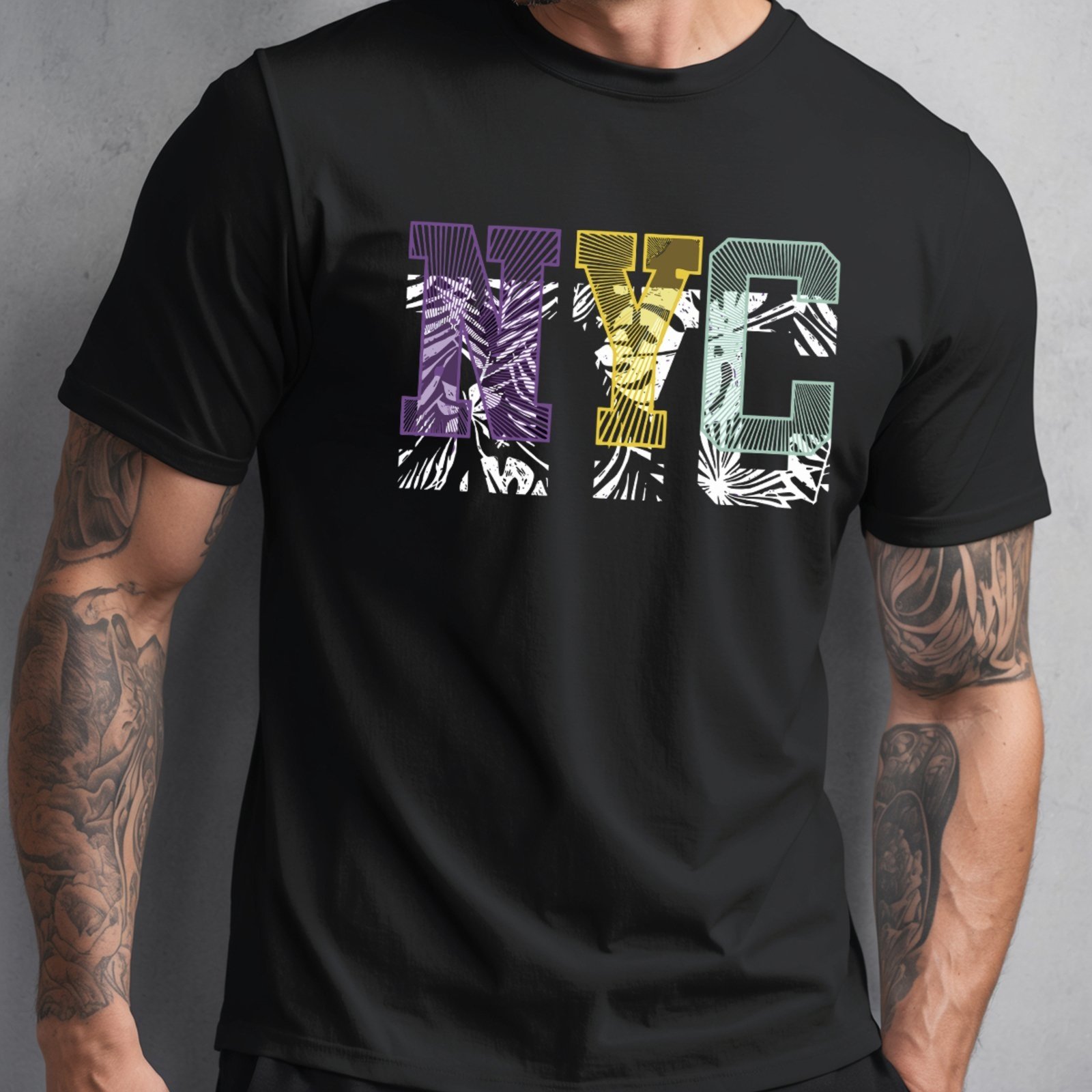 Camiseta Masculina 100% Algodão Estampada Moderna