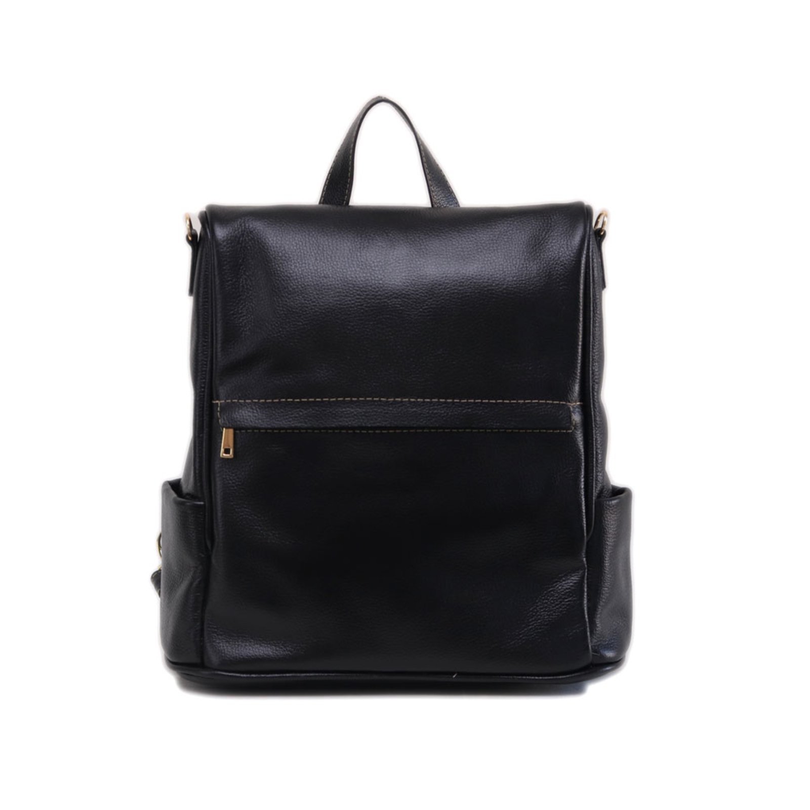 Mochila SN Couros Antifurto Feminina Preto