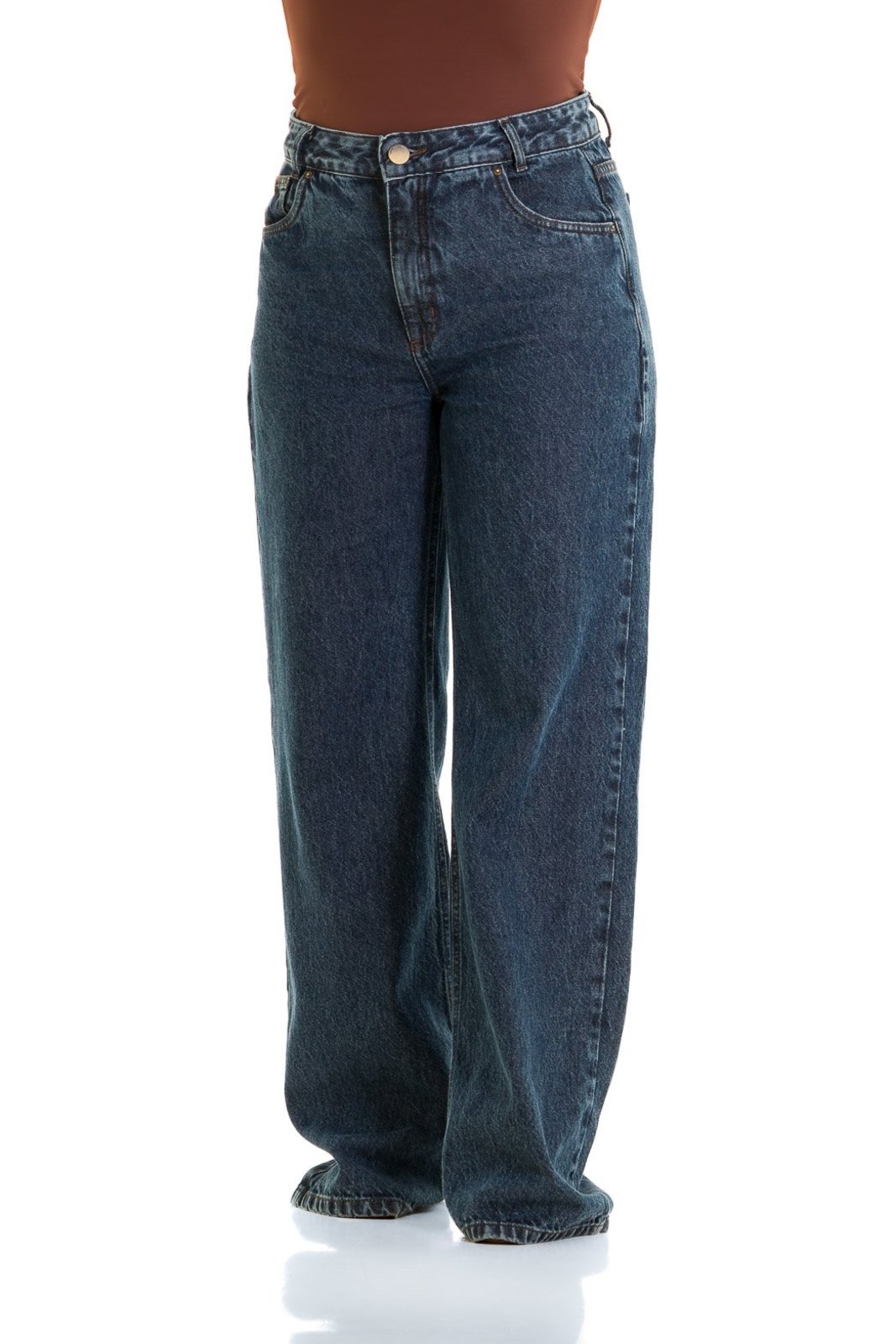 Calça Jeans Feminina Arauto Wide Leg