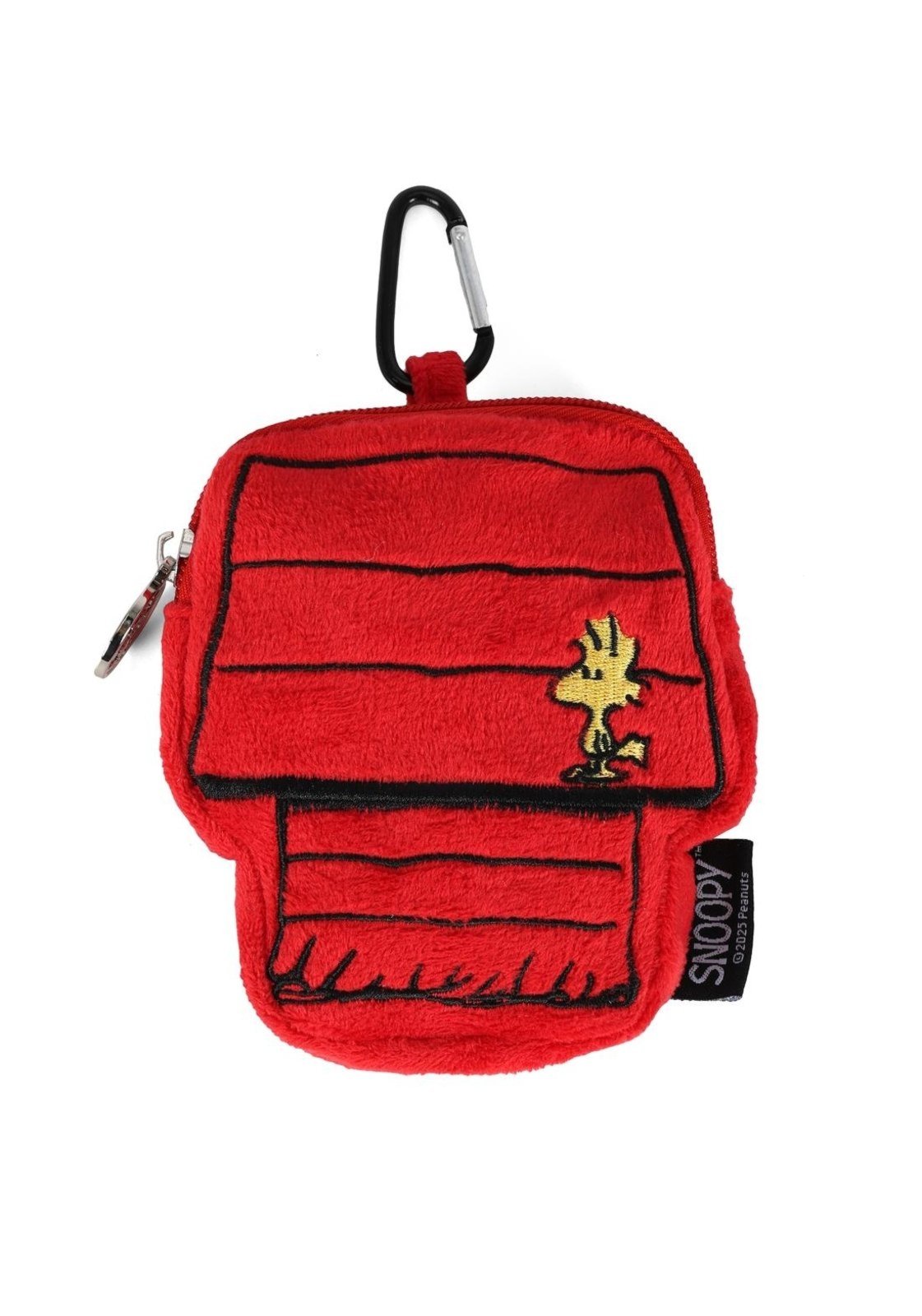 Infantil - Porta Saquinhos Pet Pequeno Chaveiro Woodstock Snoopy Vermelho
