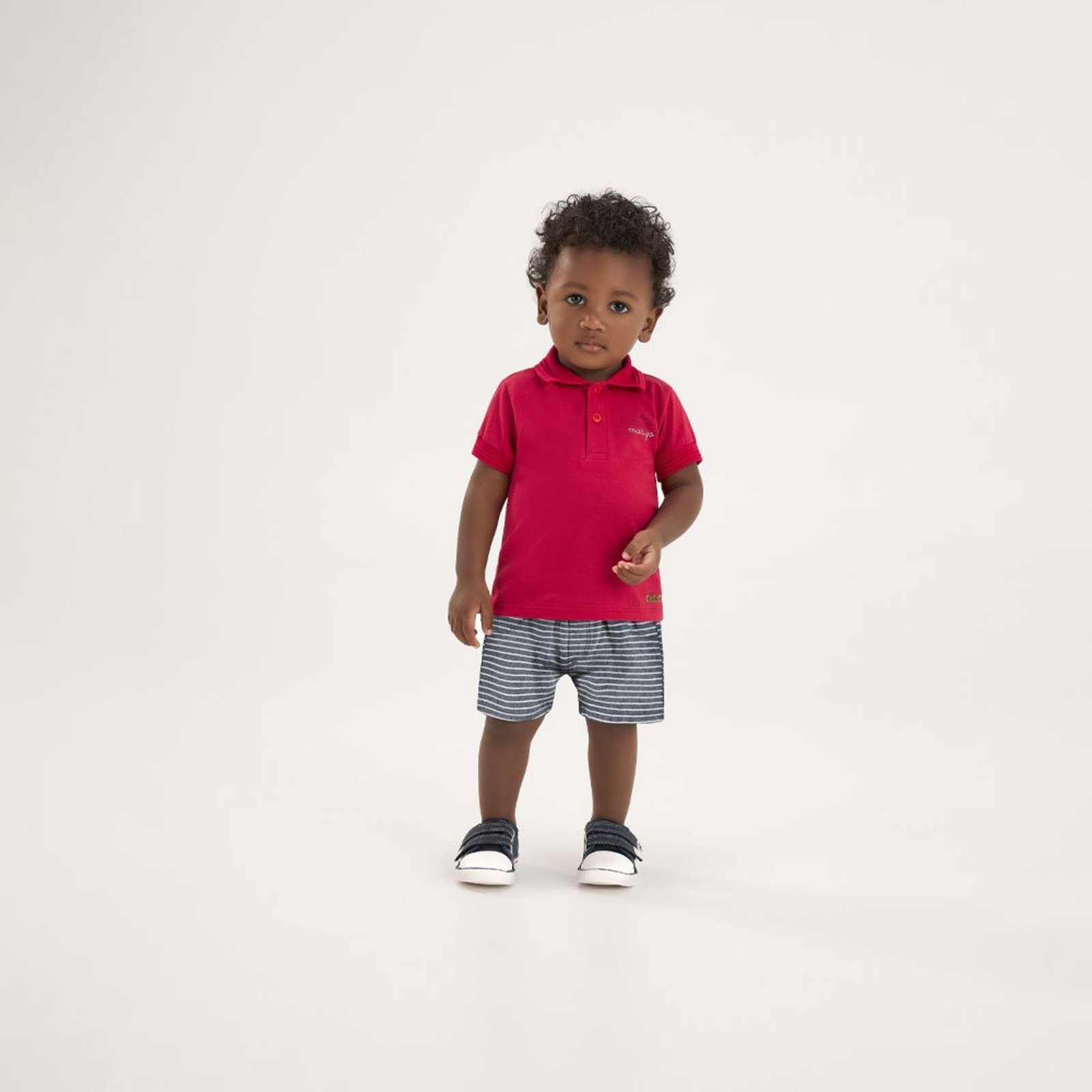 Infantil - Conjunto Vermelho Pulla Bulla Menino - 53672-65