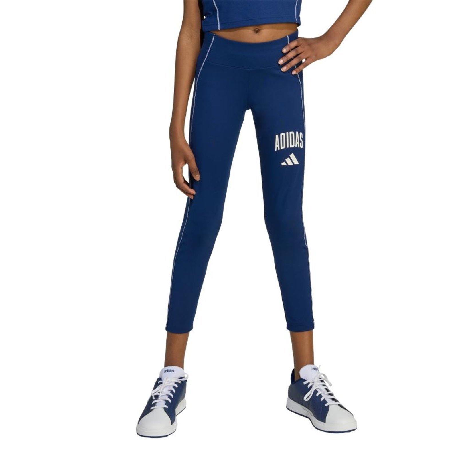 Infantil - Leggings Impressas Essenciais para Treino adidas Sportswear Azul