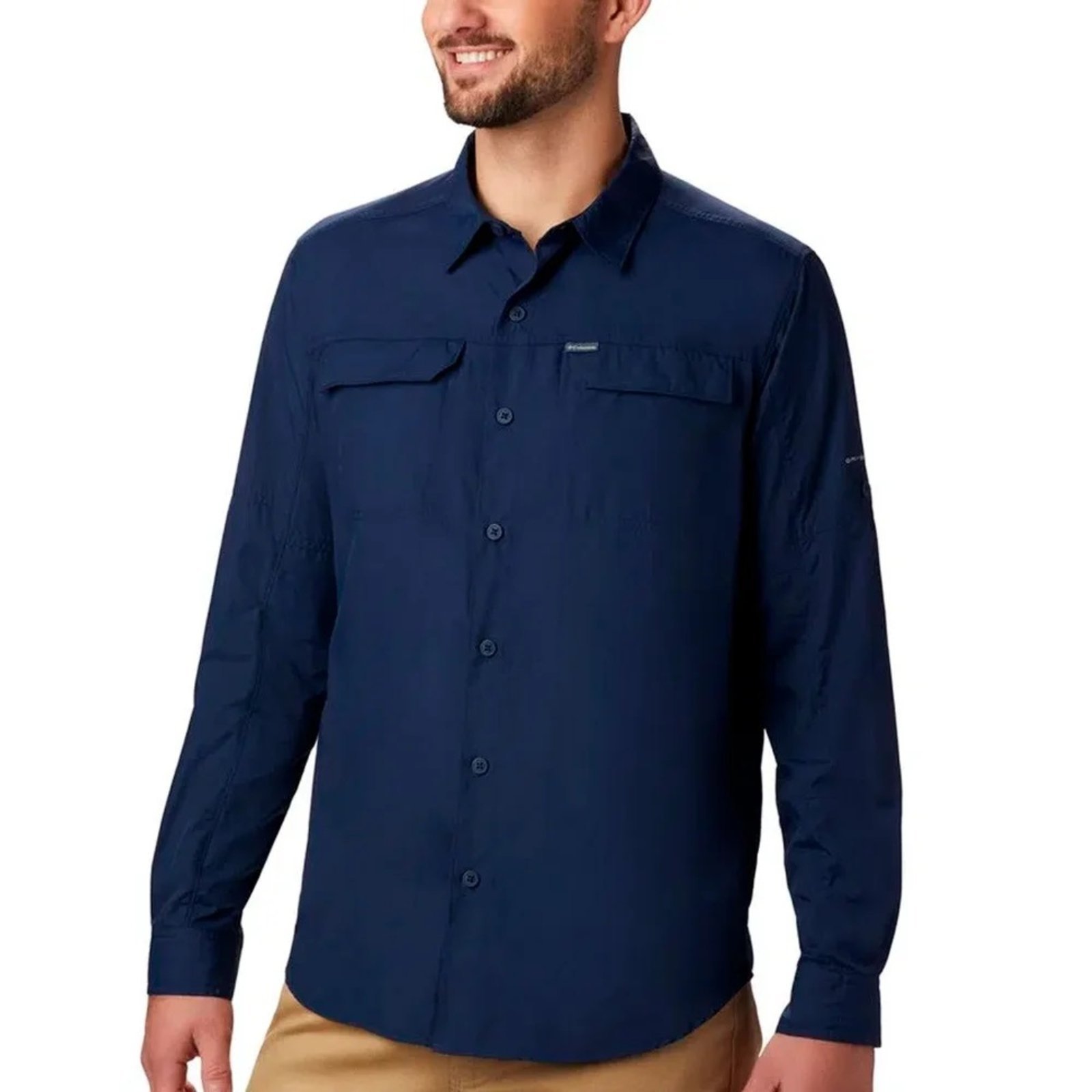 Camisa Columbia Silver Ridge 2.0 Marinho Masculino