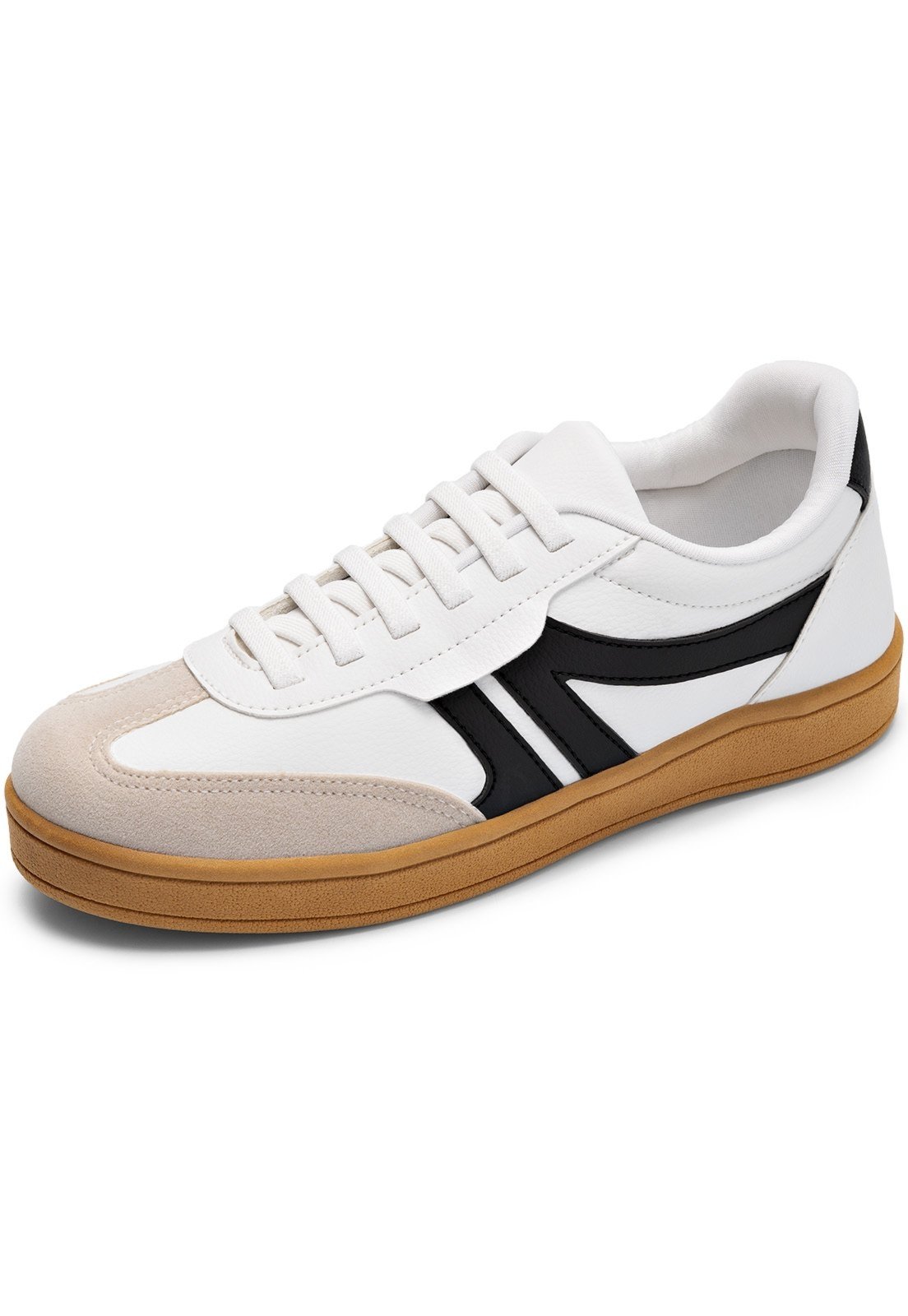 Tênis Feminino Lumiss Confortável Casual Blogueira Elástico Branco