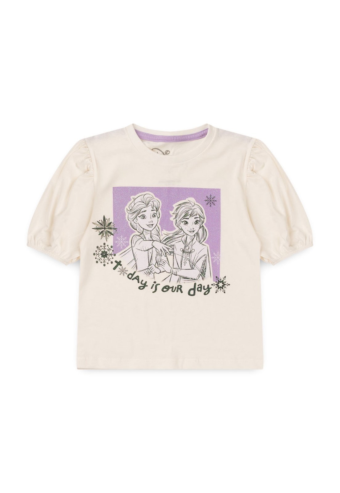 Vista 3 Infantil - ConjuntoDisney Feminino Frozen off-white Disney off-white