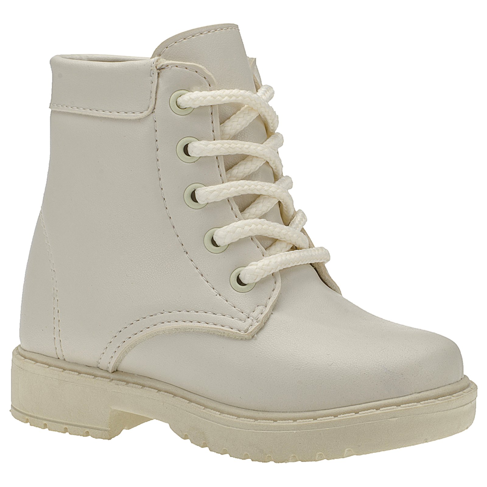 Infantil – Bota Coturno Menina Botinha Cano Baixo 204 AnaBrito Bege