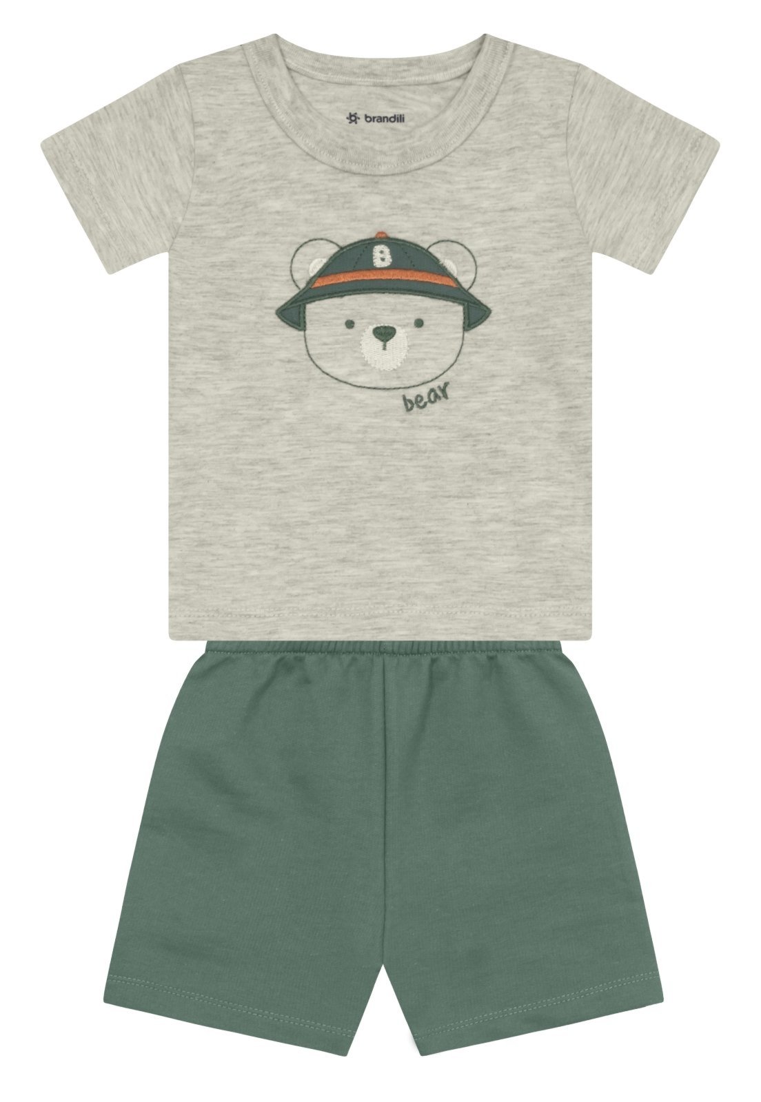 Infantil - Conjunto menino com bordado Brandili Baby