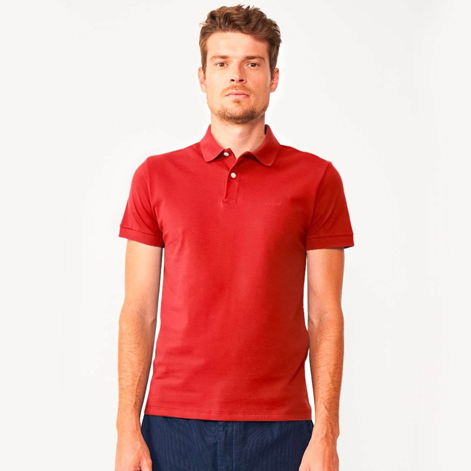 Vista 2 Camisa Polo Colcci Classic Pr26 Ife Masculino vermelho Colcci vermelho