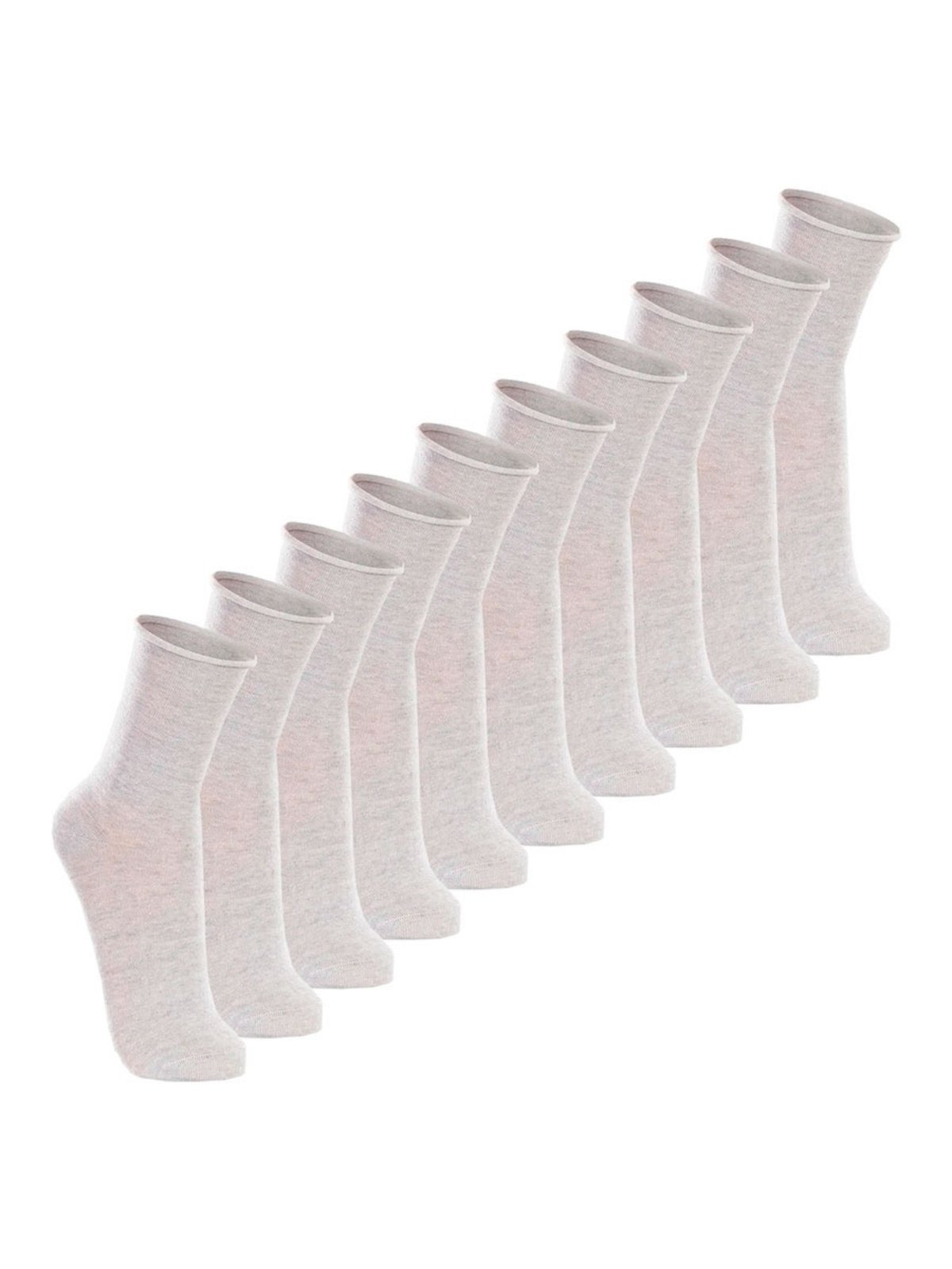 Kit com 10 Pares de Meias sem Punho Casual Lupo 1275-011