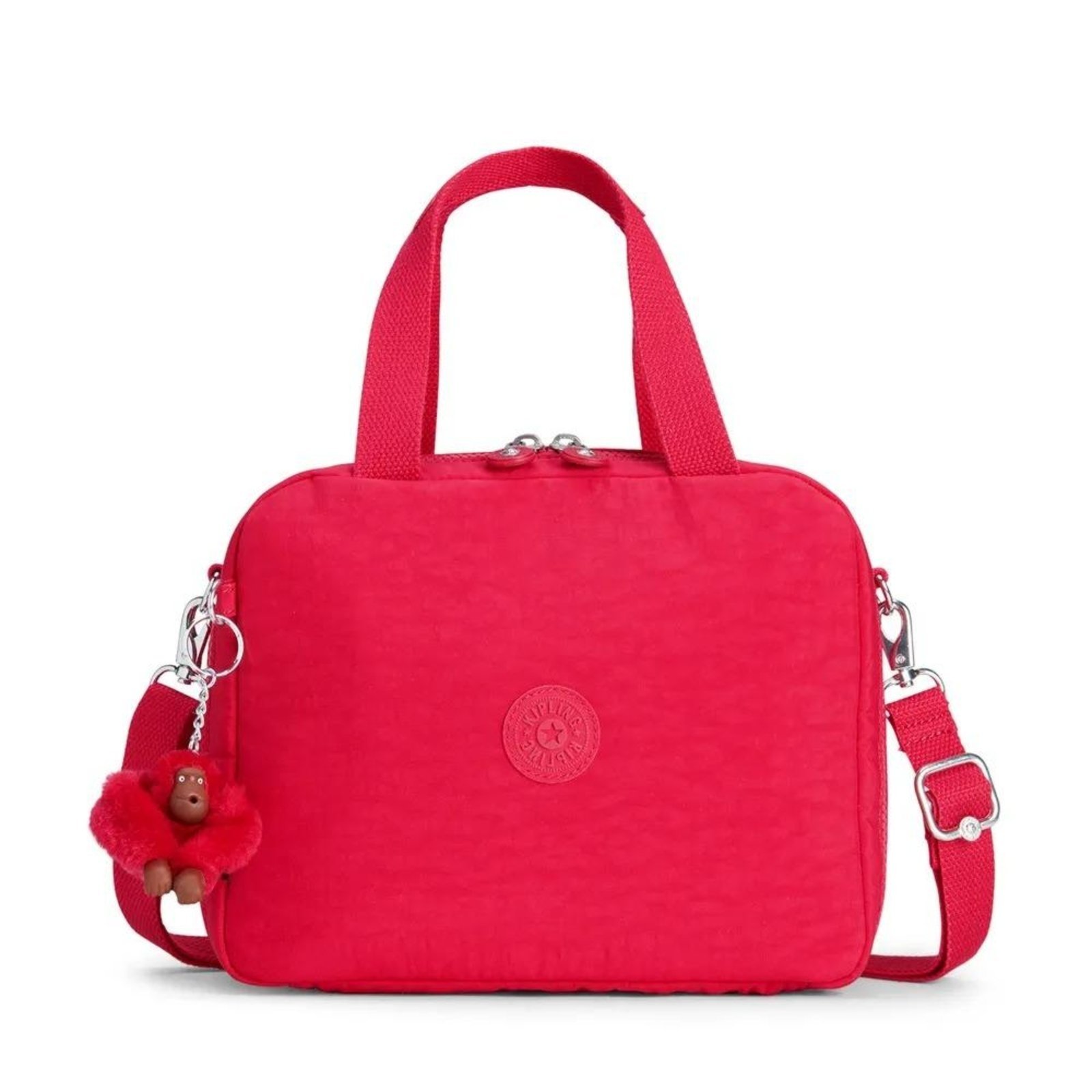 Vista 2 Infantil - Lancheira Kipling Miyo True Pink vermelho pink Kipling vermelho pink