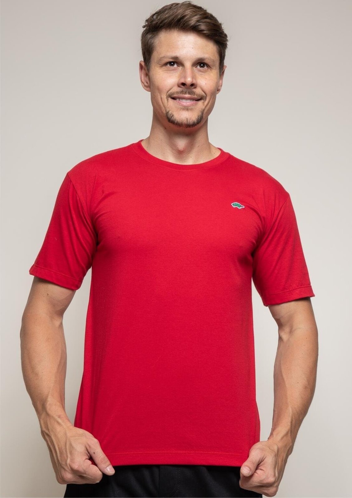Camiseta Masculina Básica | Pau a Pique Vermelho