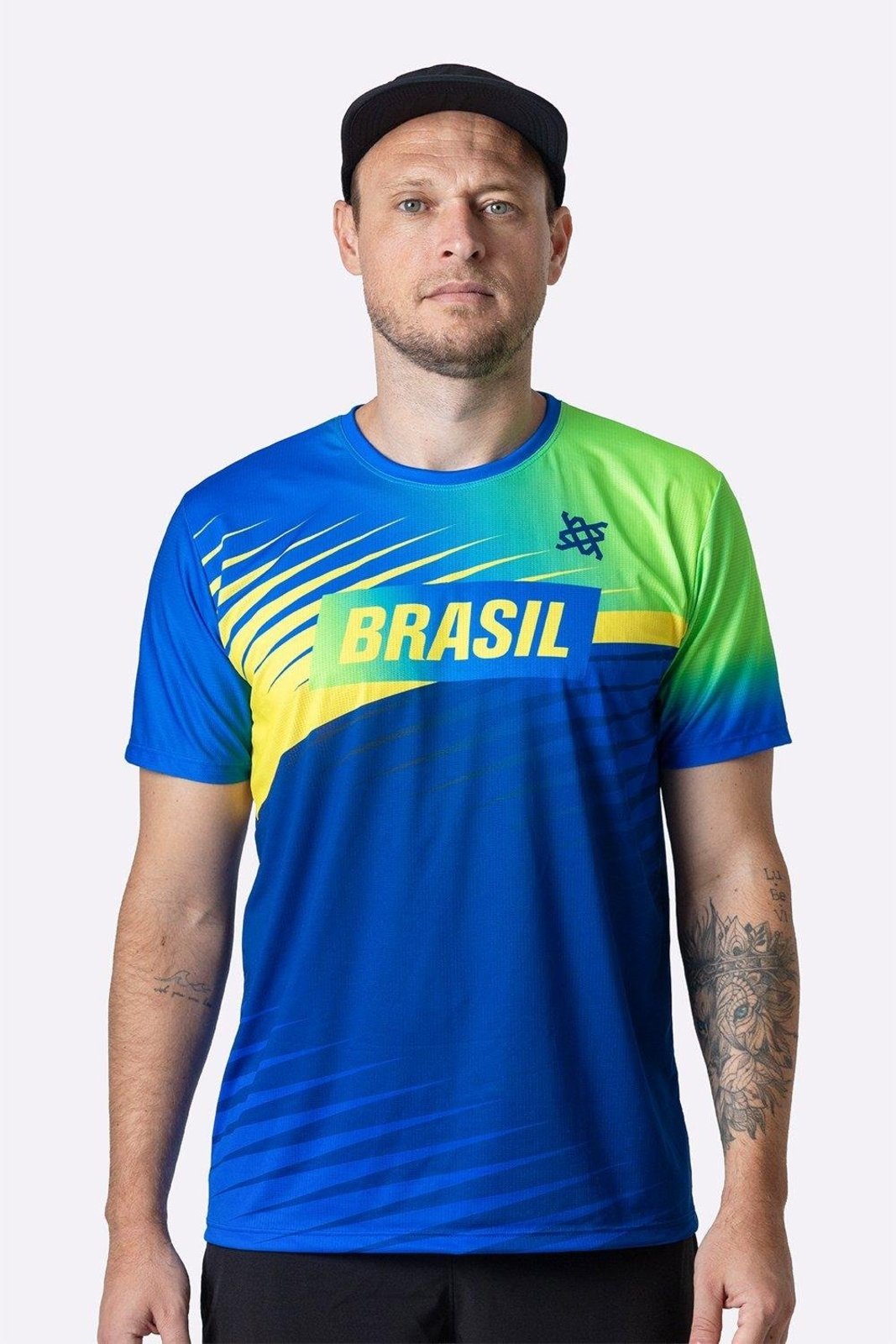 Camiseta Dry Fit HUPI Brasa 4 Masculina Azul