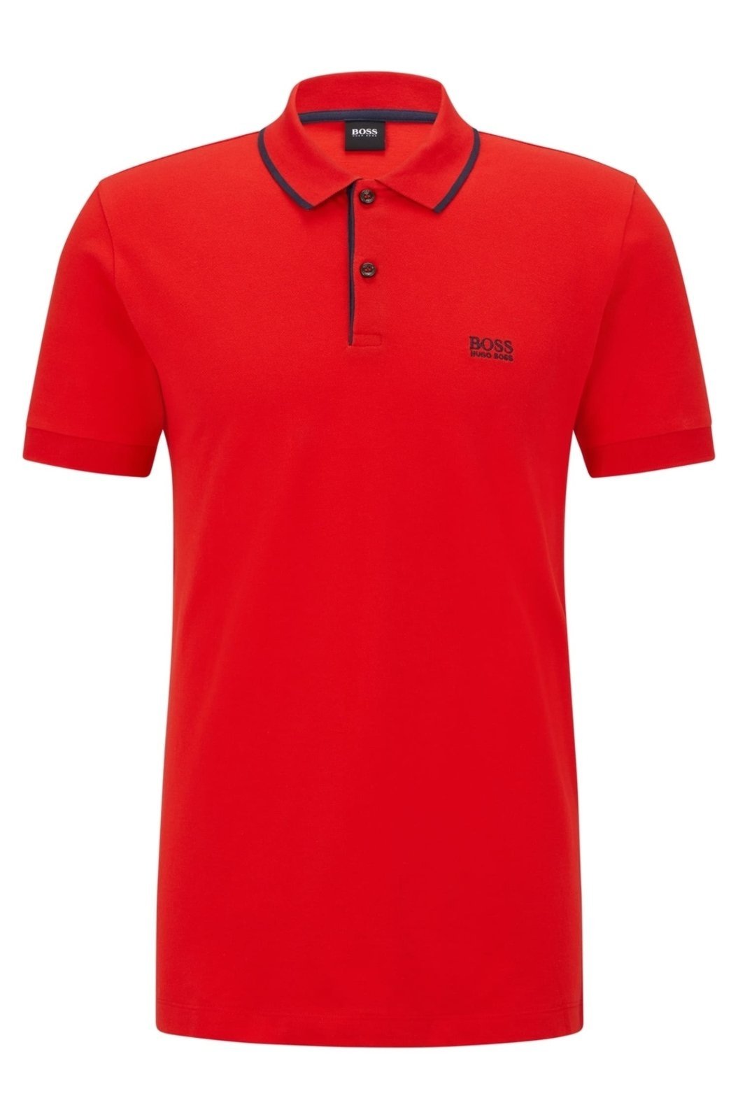 Camisa Polo De Piquet De Algodão Com Logotipo Bordado
