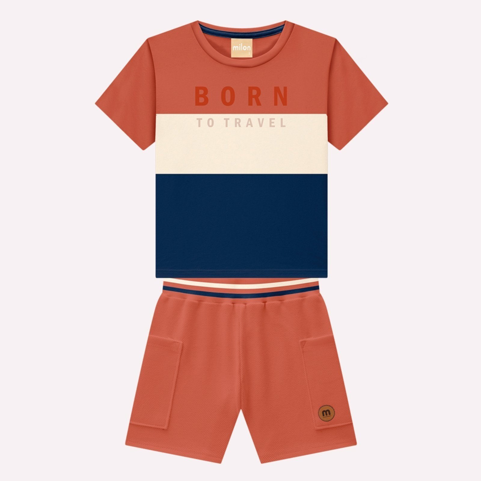 Infantil - Conjunto Menino Lettering Milon