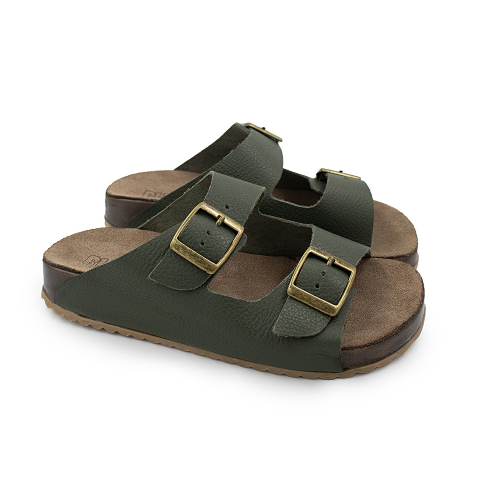 Vista 2 Infantil - Sandalia Menino Blue Oliver Couro Oliva Blue Infantis verde oliva blue Blue Infantis verde oliva blue