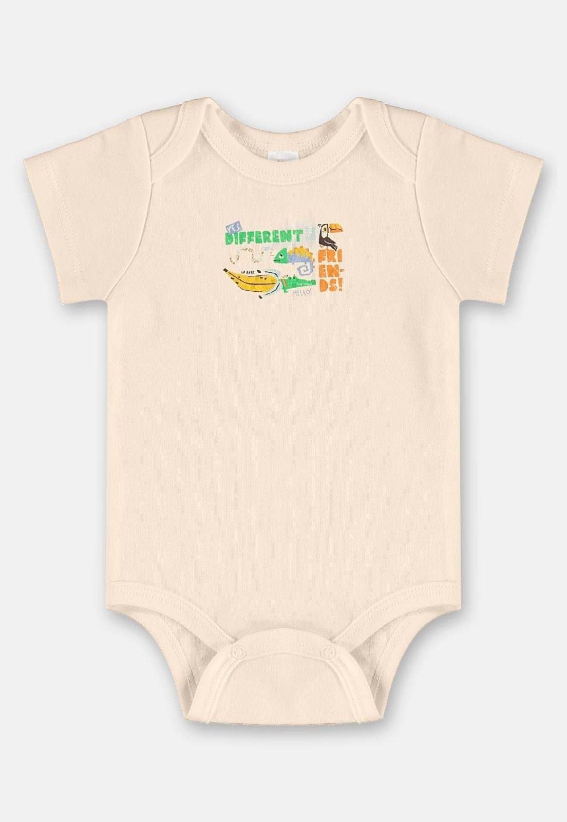 Infantil - Body em Suedine para Menino Up Baby Bege