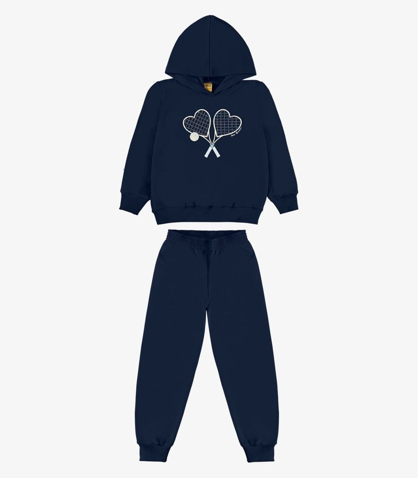 Infantil - Conjunto Blusão com Calça Moletom Rovi Azul