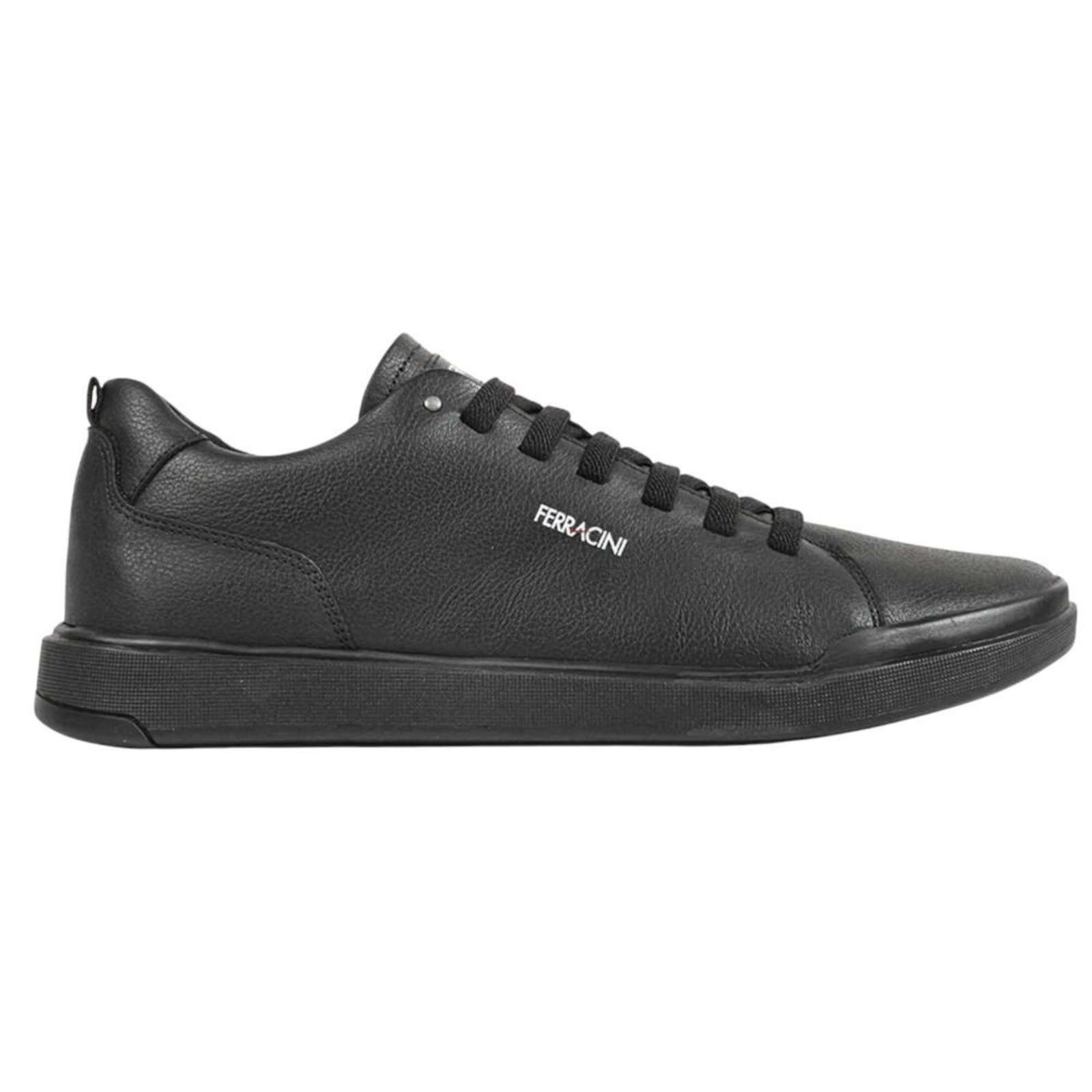 Tênis Sapatênis Ferracini Star Nobuck Couro preto Masculino Preto