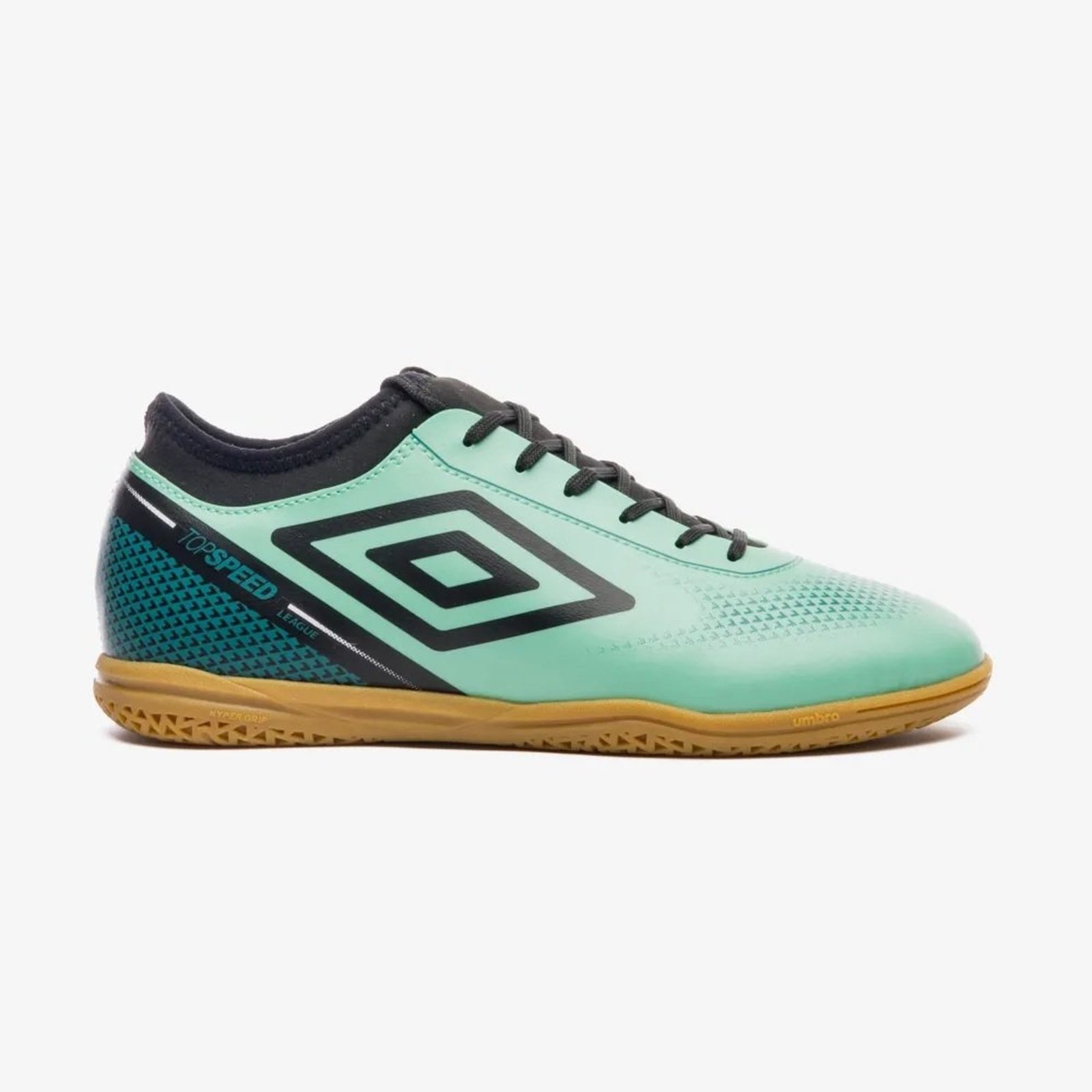 Chuteira Futsal Umbro Top Speed League Verde Agua
