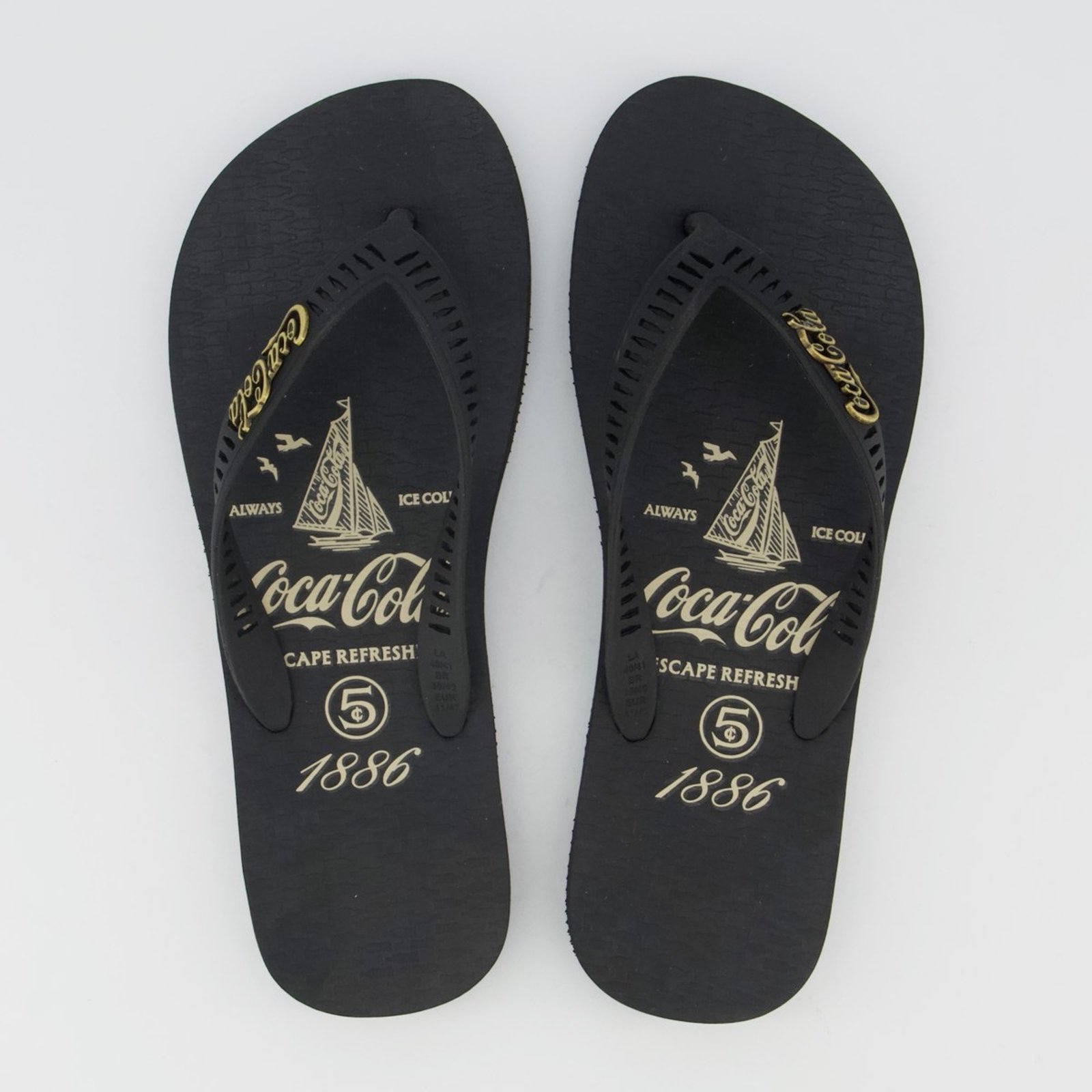 Chinelo Coca Cola Lacka Preto
