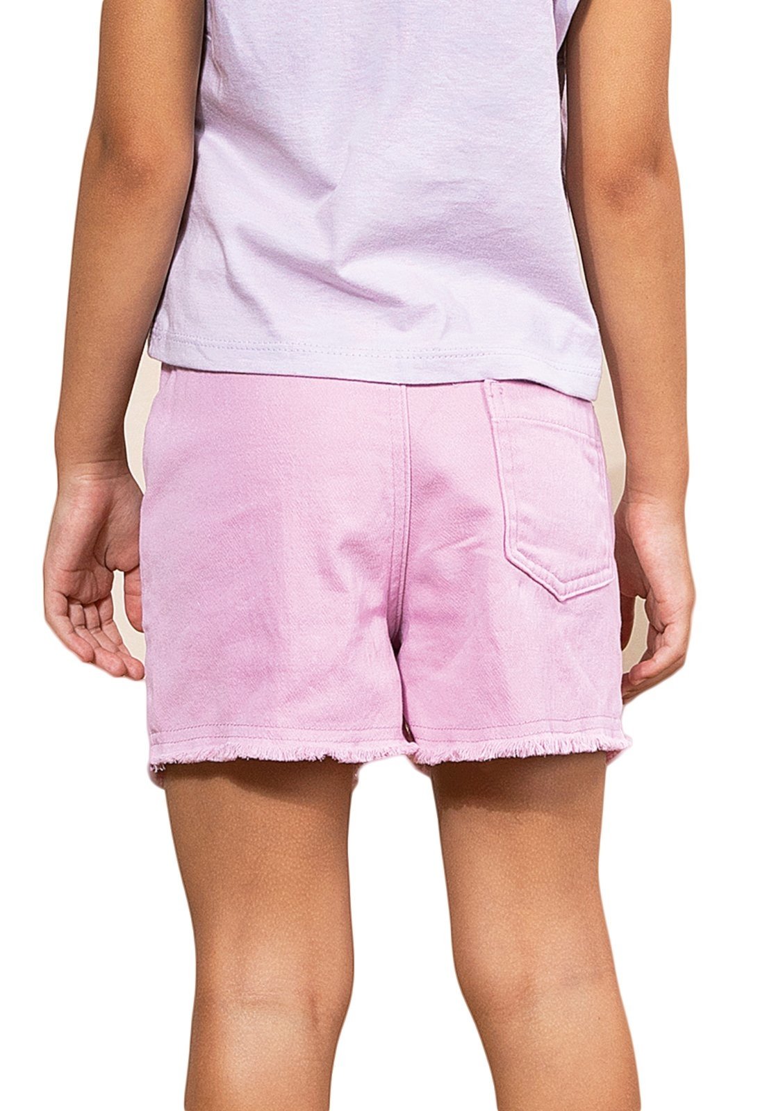 Infantil – Short Sarja Moletom Lilás Bugbee 6 Roxo