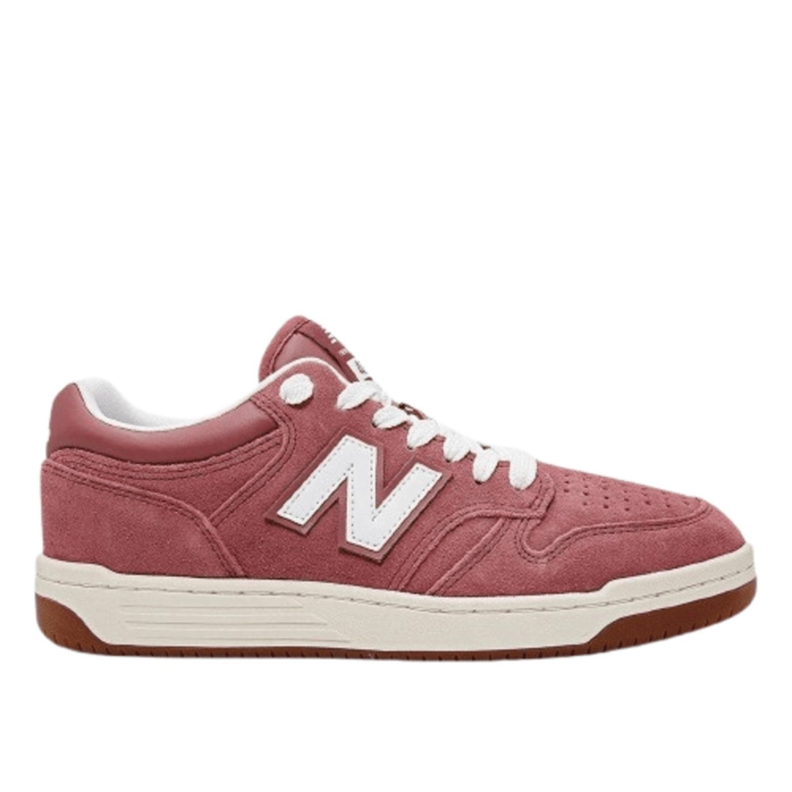 Vista 2 Tênis New Balance 480 Low Unisex Bordo vermelho New Balance vermelho