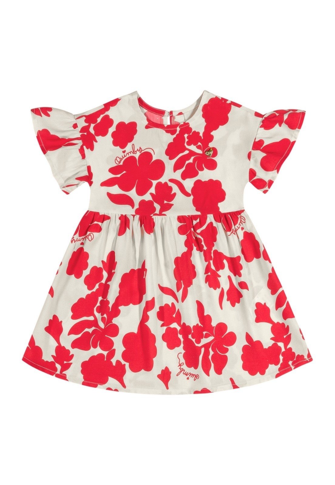 Infantil - Vestido Estampado para Quimby Off White